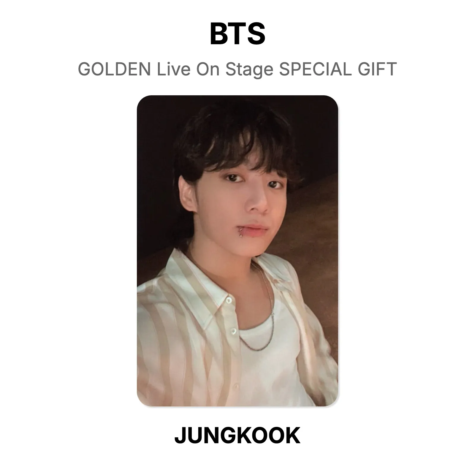 BTS GOLDEN Live On Stage SPECIAL GIFT Official Photocard KPOP