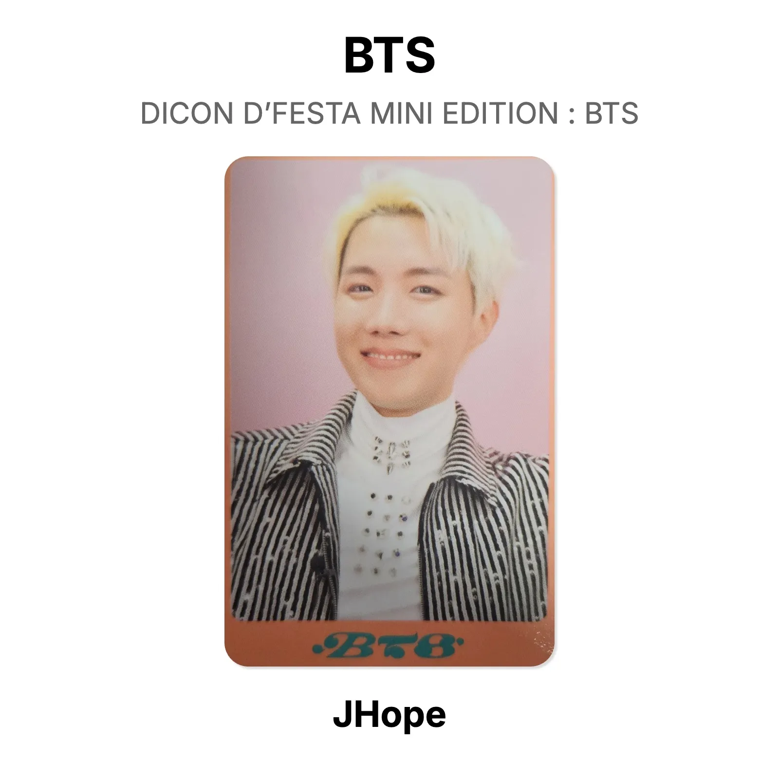 BTS DICON D’FESTA MINI EDITION : BTS Official Photocard KPOP Special Gift