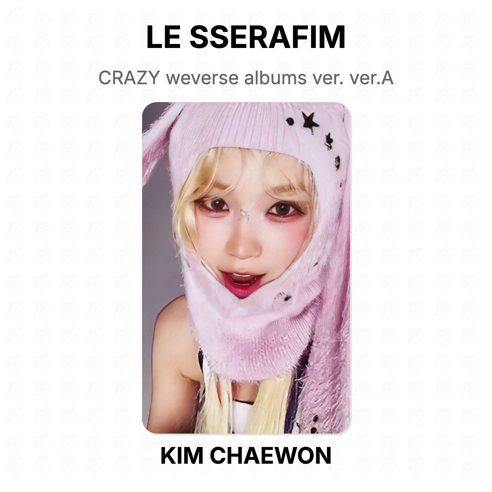 LE SSERAFIM CRAZY weverse albums ver. ver.A Official Photocard KPOP Special Gift