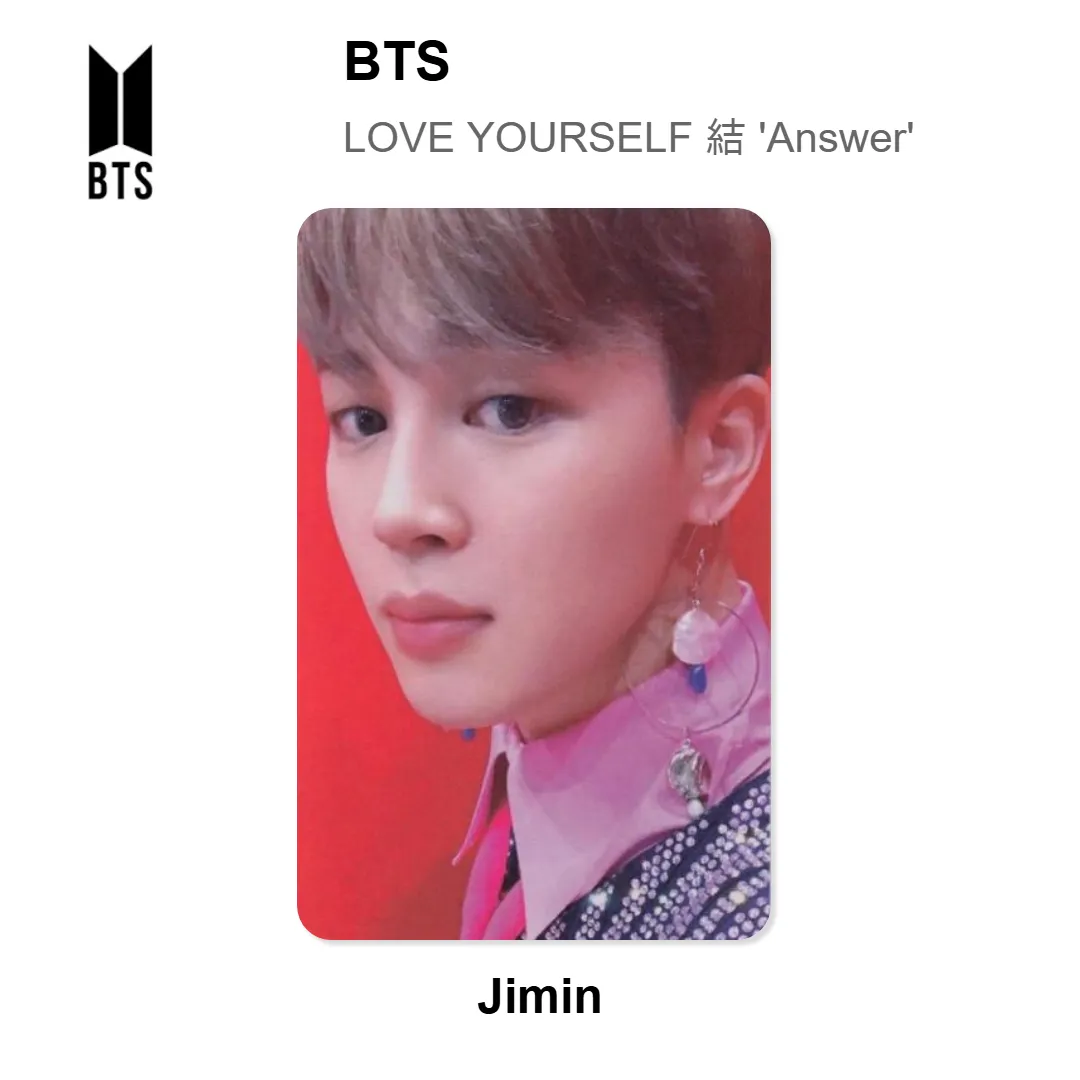 BTS LOVE YOURSELF 結 'Answer' Official Photocard KPOP Special Gift