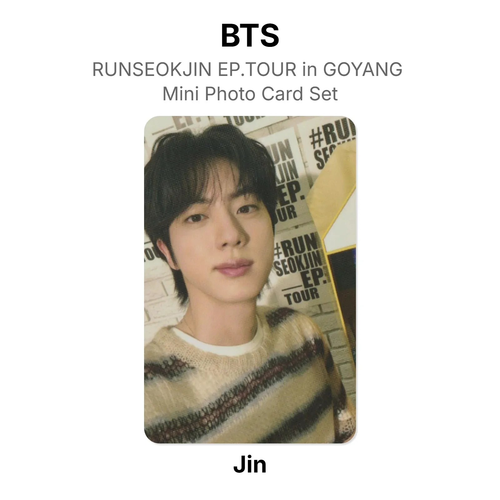 BTS RUNSEOKJIN EP.TOUR in GOYANG Mini Photo Card Set Official KPOP Special Gift