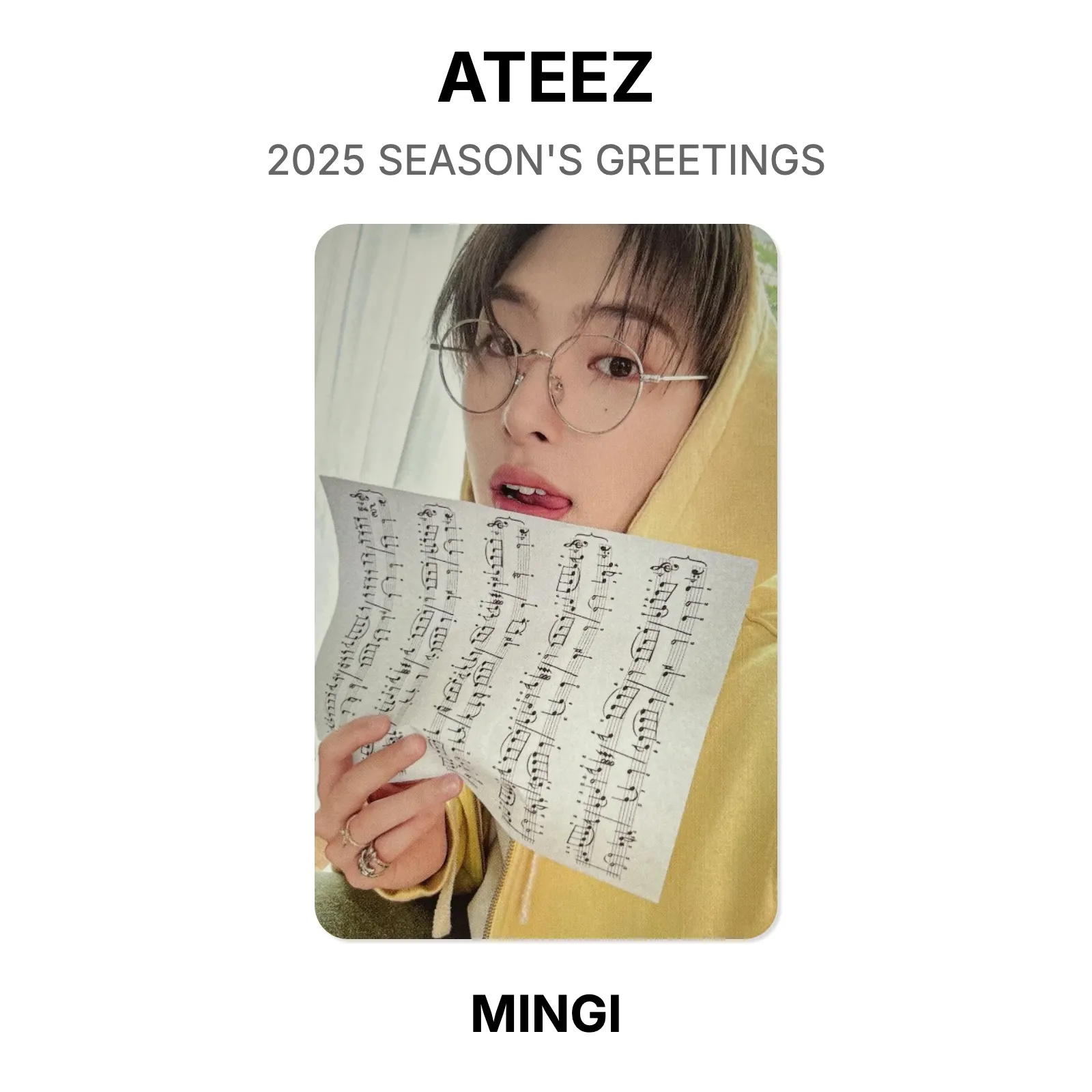 ATEEZ 2025 SEASON'S GREETINGS Official Photocard KPOP Special Gift