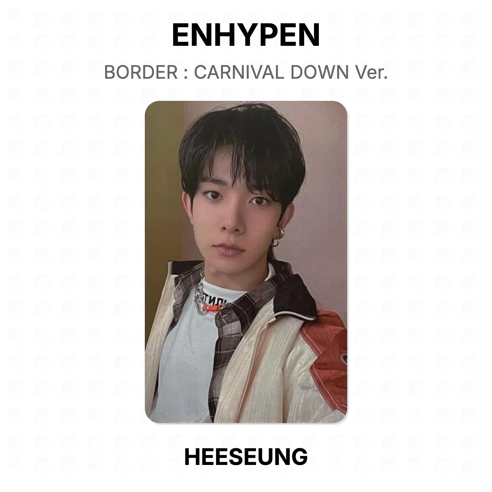 ENHYPEN BORDER : CARNIVAL DOWN Ver. Official Photocard KPOP Special Gift