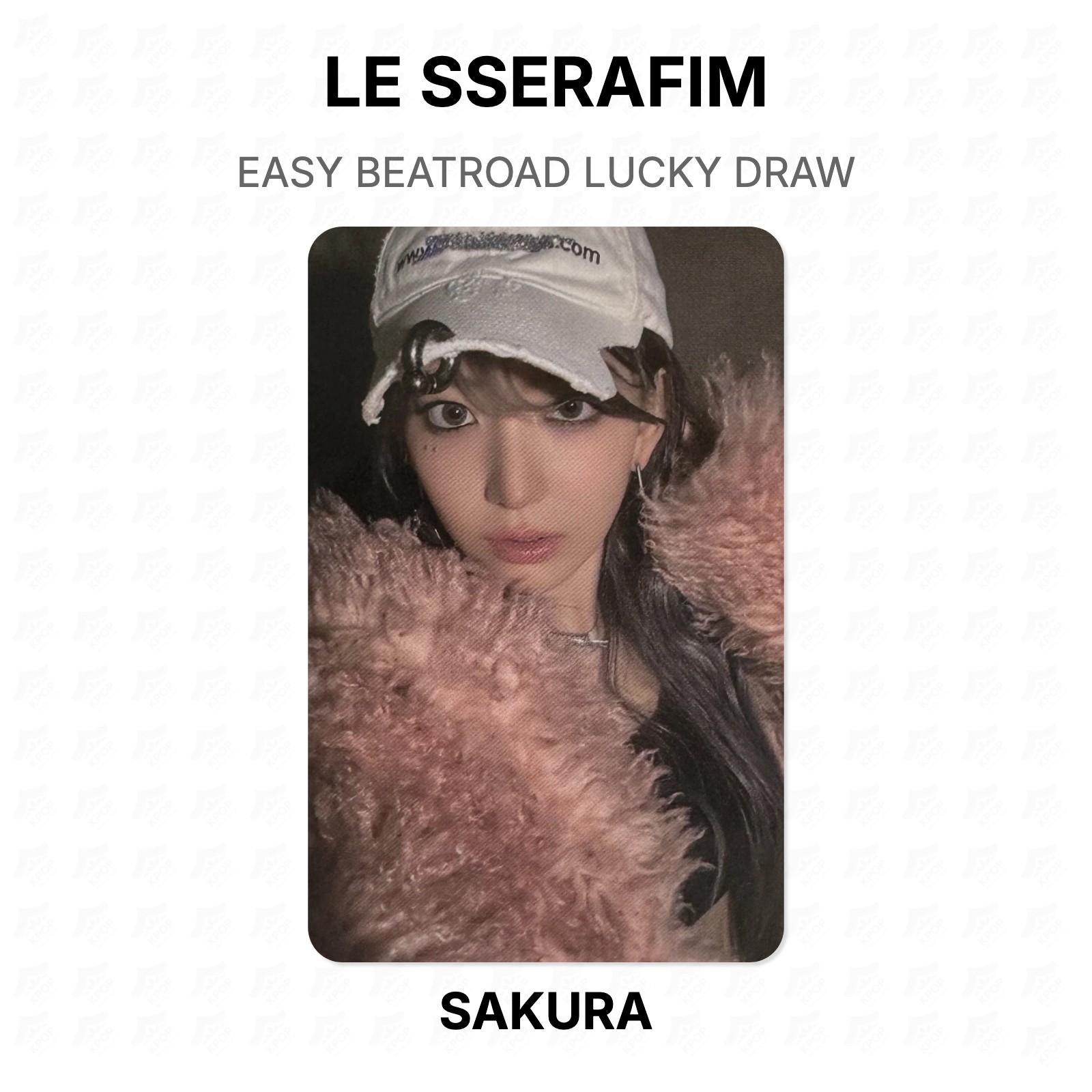LE SSERAFIM EASY BEATROAD LUCKY DRAW Official Photocard KPOP Special Gift