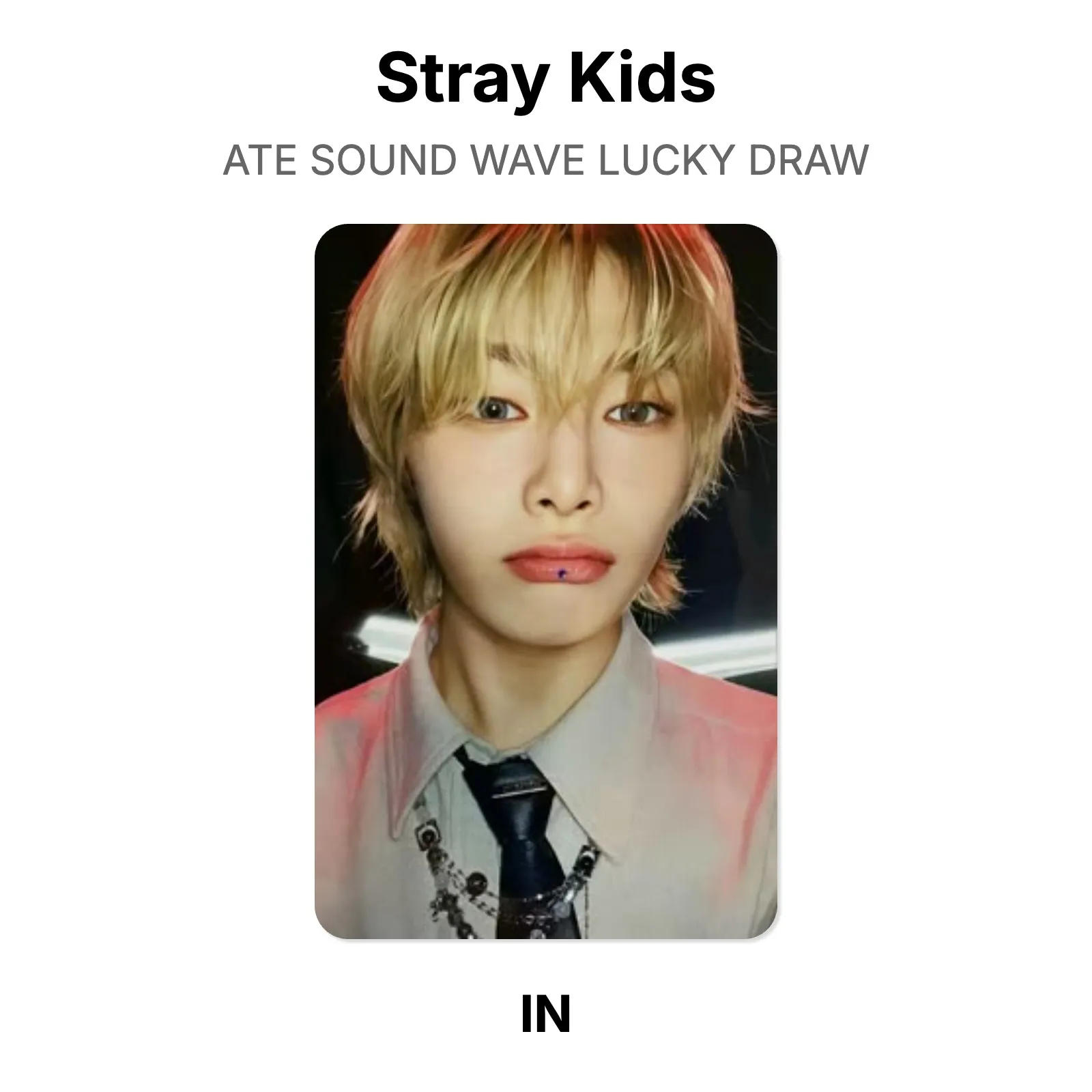 Stray Kids ATE SOUND WAVE LUCKY DRAW Official Photocard KPOP