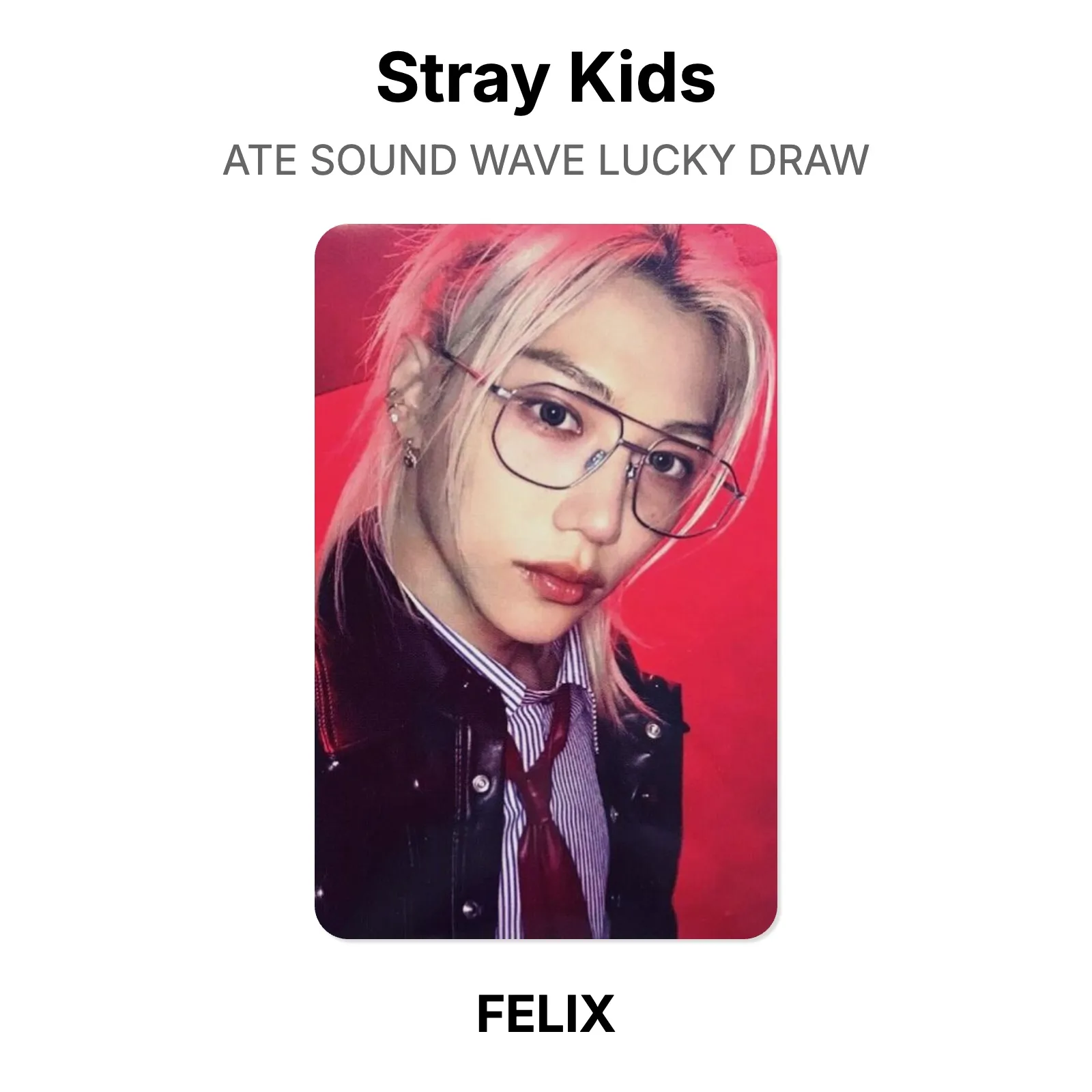 Stray Kids ATE SOUND WAVE LUCKY DRAW Official Photocard KPOP