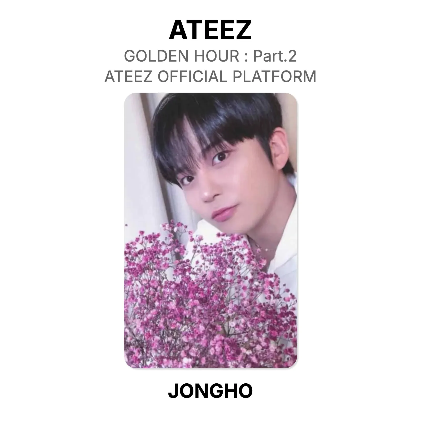 ATEEZ GOLDEN HOUR : Part.2 ATEEZ OFFICIAL PLATFORM Photocard KPOP