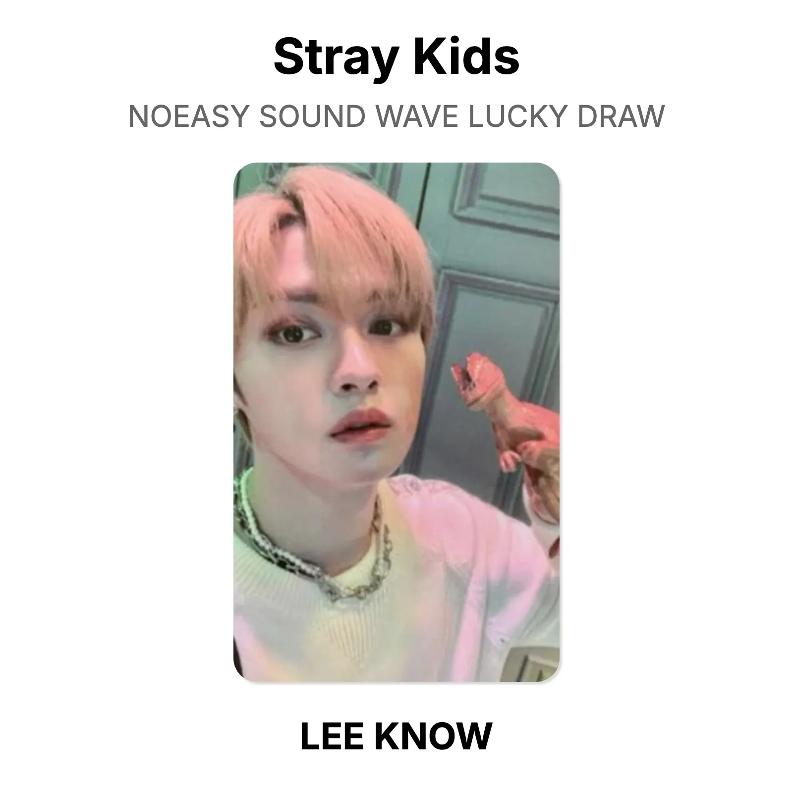 Stray Kids NOEASY SOUND WAVE LUCKY DRAW Official Photocard KPOP