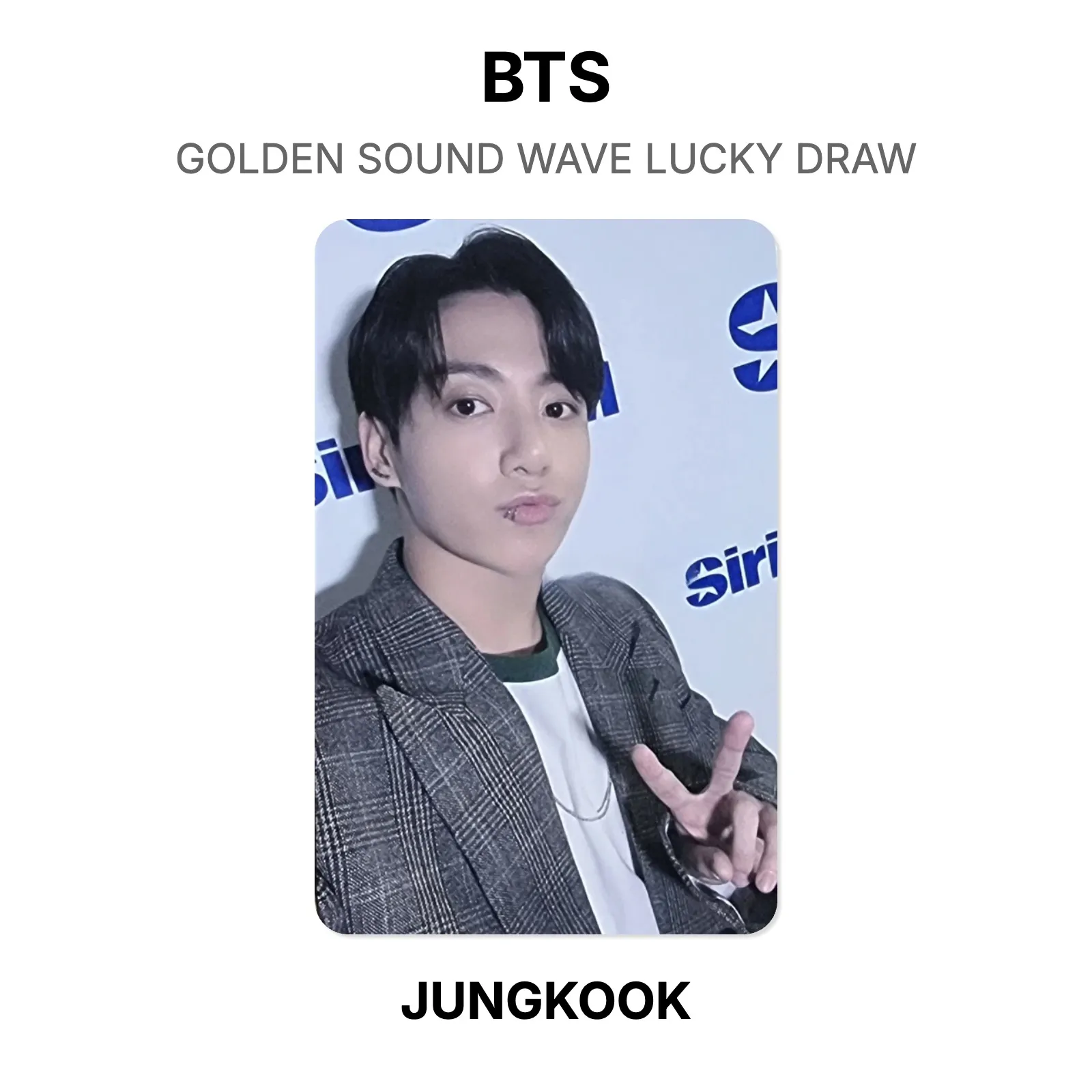 BTS GOLDEN SOUND WAVE LUCKY DRAW Official Photocard KPOP Special
