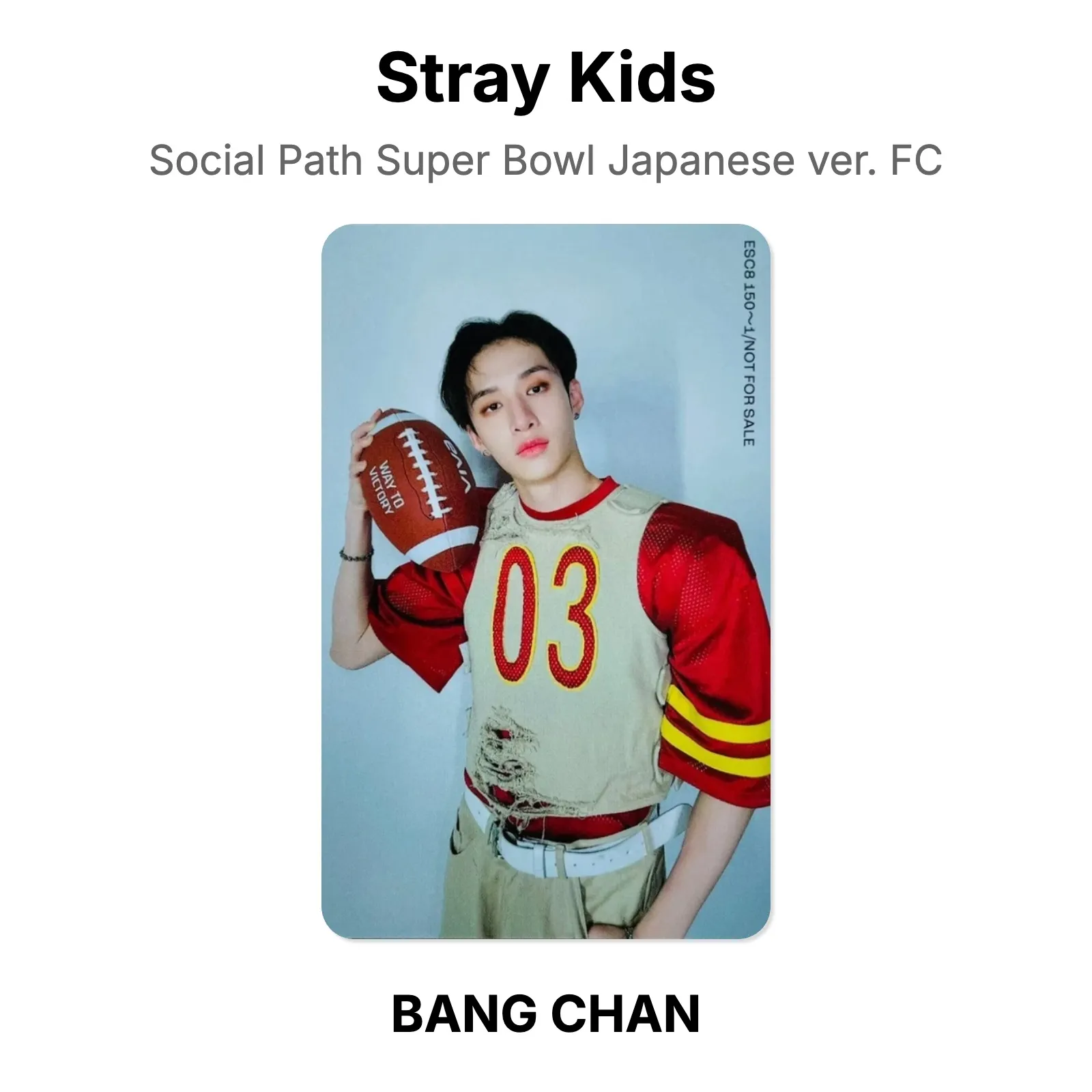 Stray Kids Social Path Super Bowl Japanese ver. FC Official KPOP Special Gift