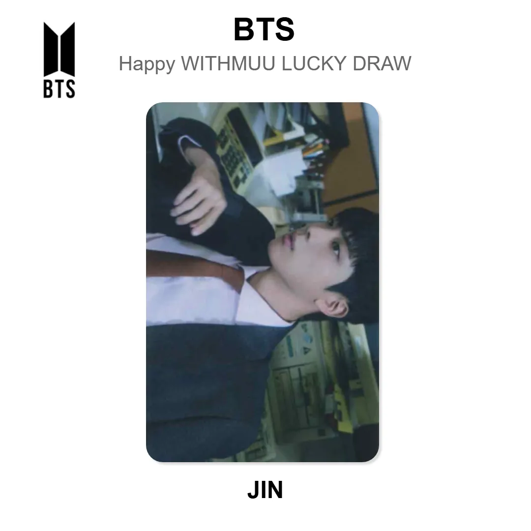 BTS Happy WITHMUU LUCKY DRAW Official Photocard KPOP Special Gift