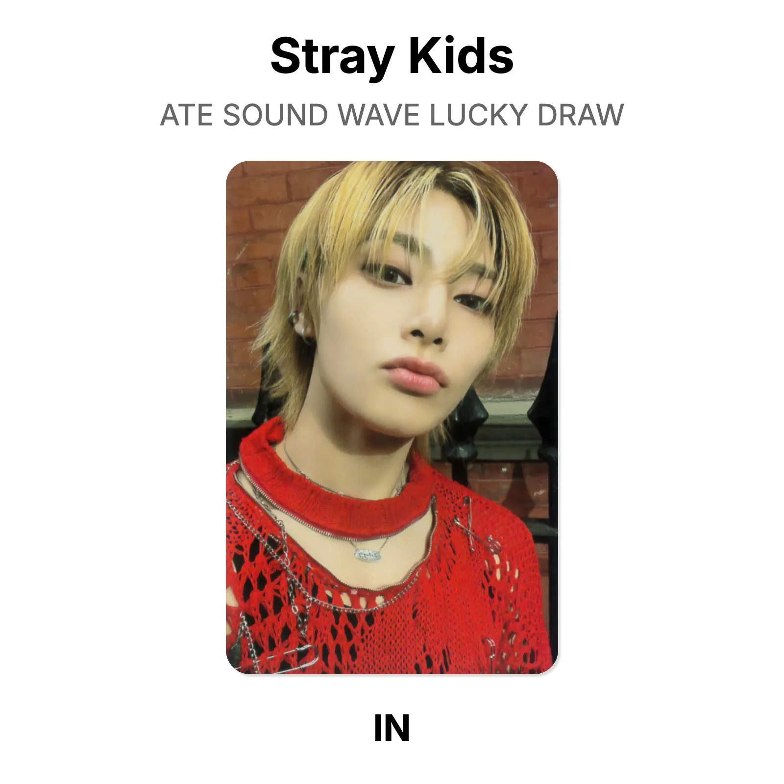 Stray Kids ATE SOUND WAVE LUCKY DRAW Official Photocard KPOP