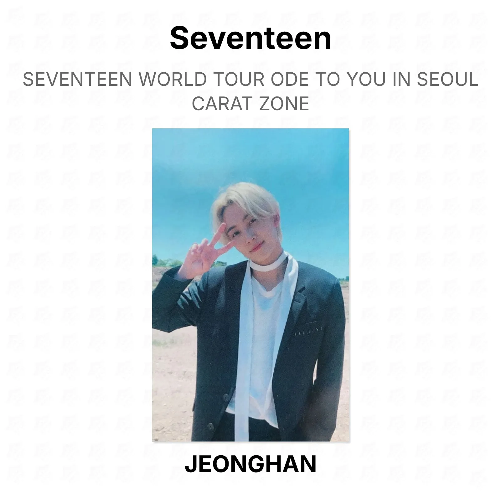 Seventeen WORLD TOUR ODE TO YOU IN SEOUL CARAT ZONE Official KPOP
