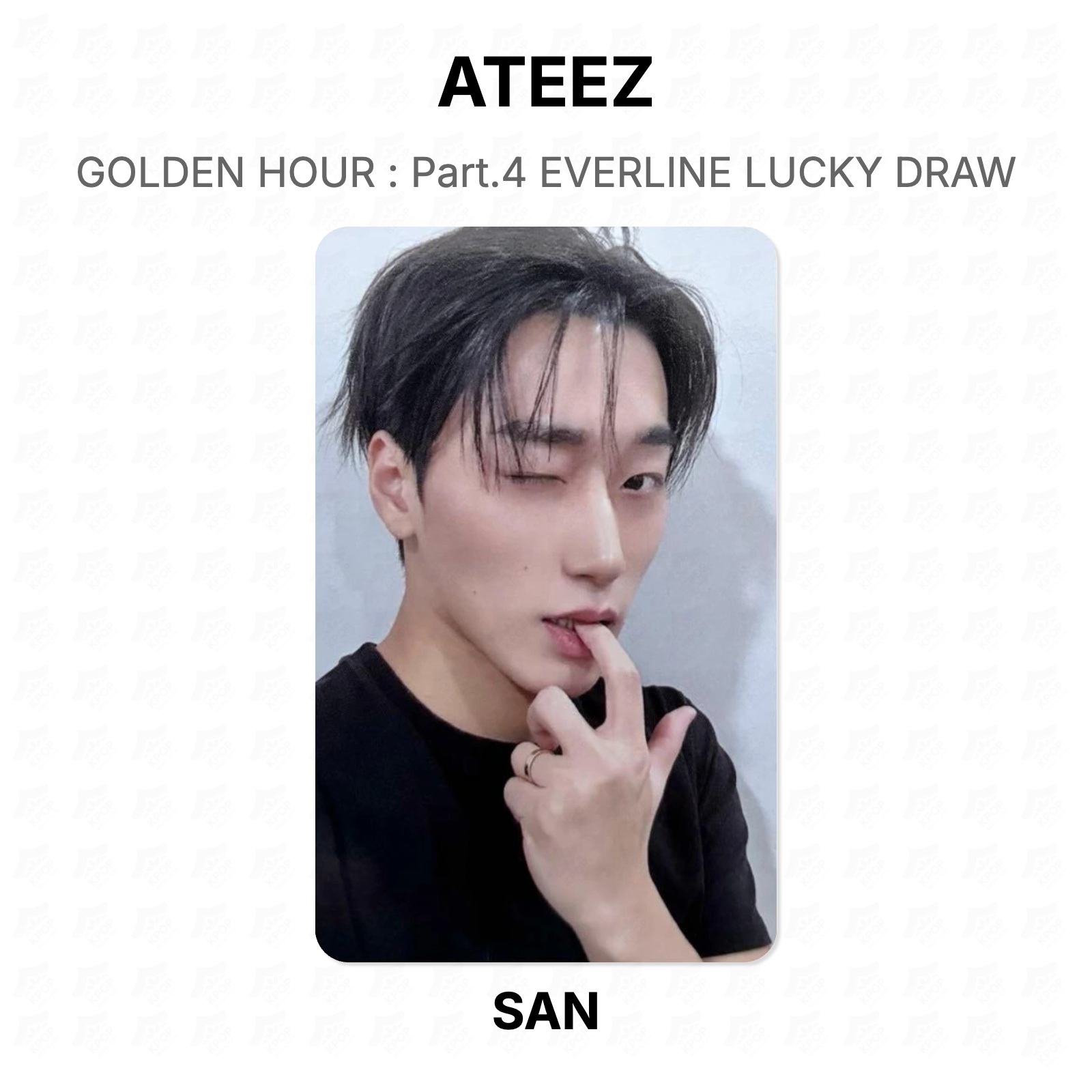 ATEEZ GOLDEN HOUR : Part.4 EVERLINE LUCKY DRAW Official KPOP Special Gift