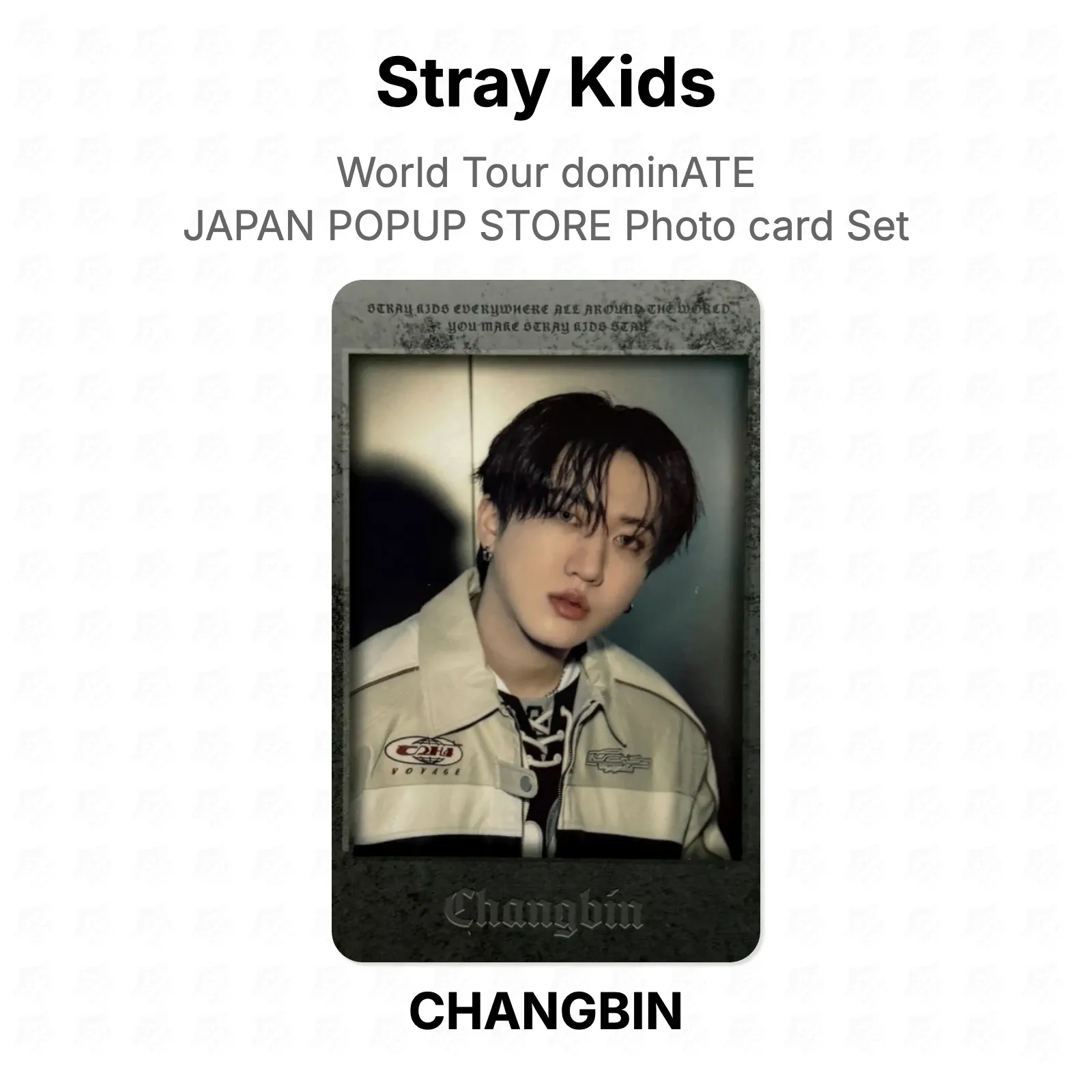 Stray Kids World Tour dominATE JAPAN POPUP STORE Photo card Set