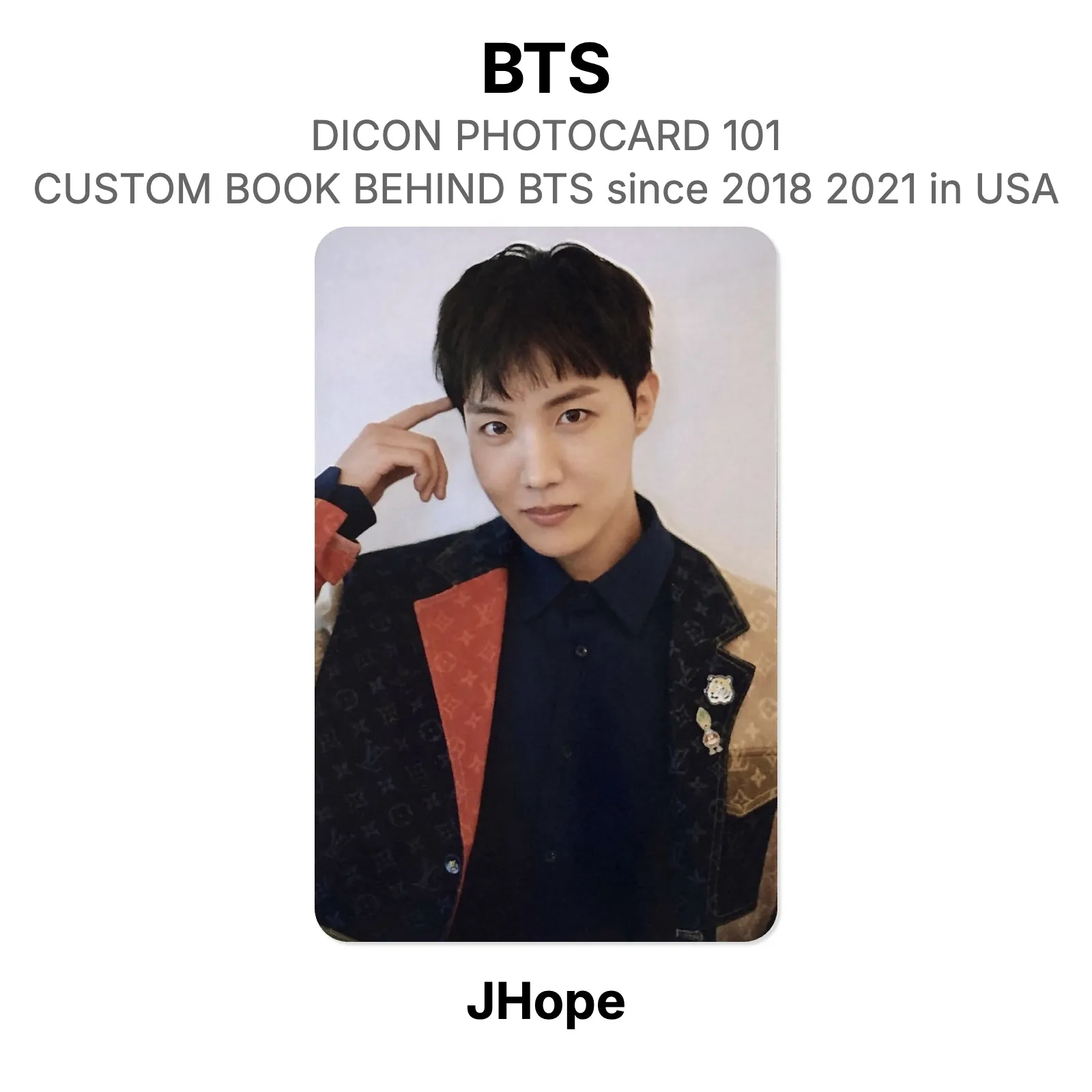 BTS DICON PHOTOCARD 101 : CUSTOM BOOK BEHIND BTS since 2018 2021