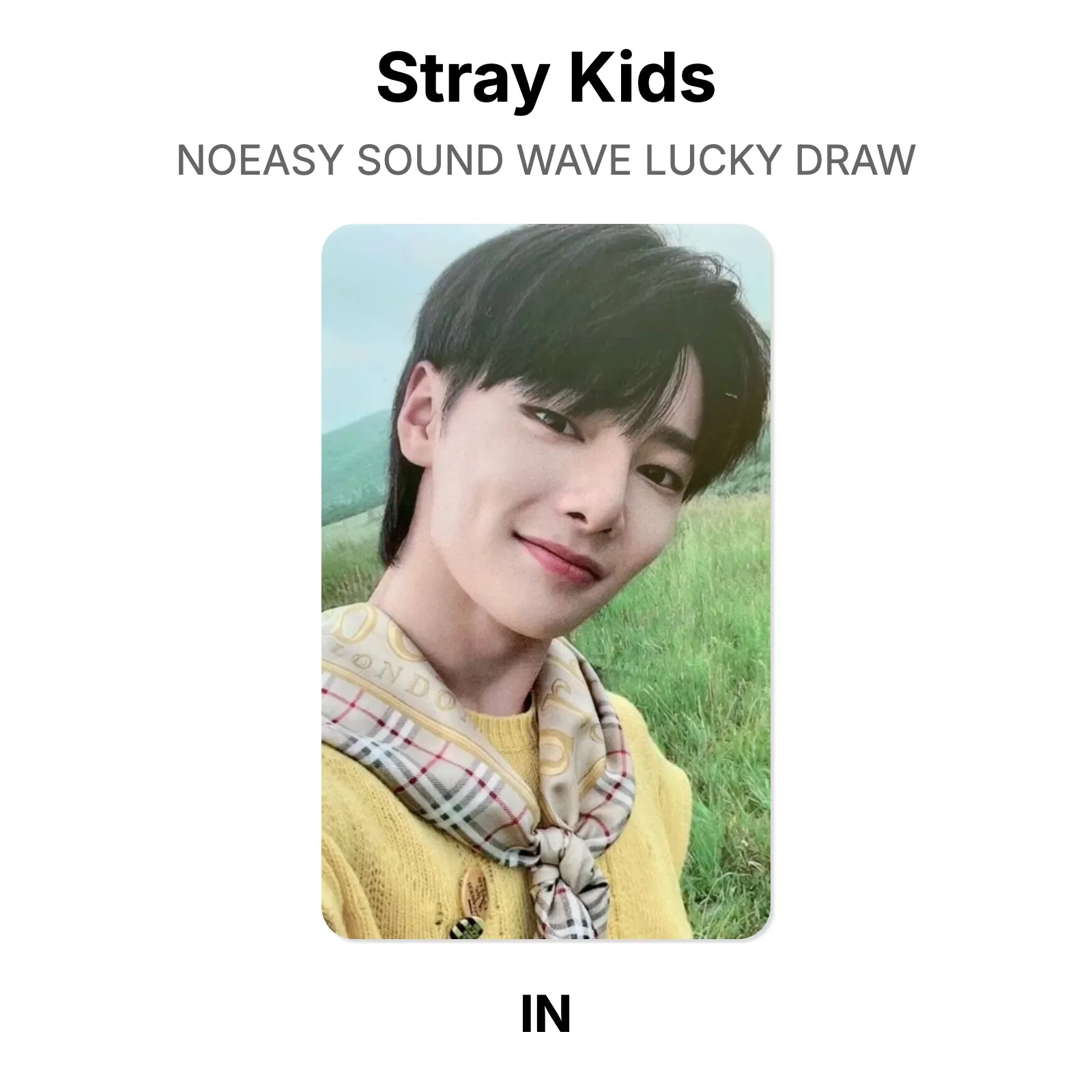 Stray Kids NOEASY SOUND WAVE LUCKY DRAW Official Photocard KPOP