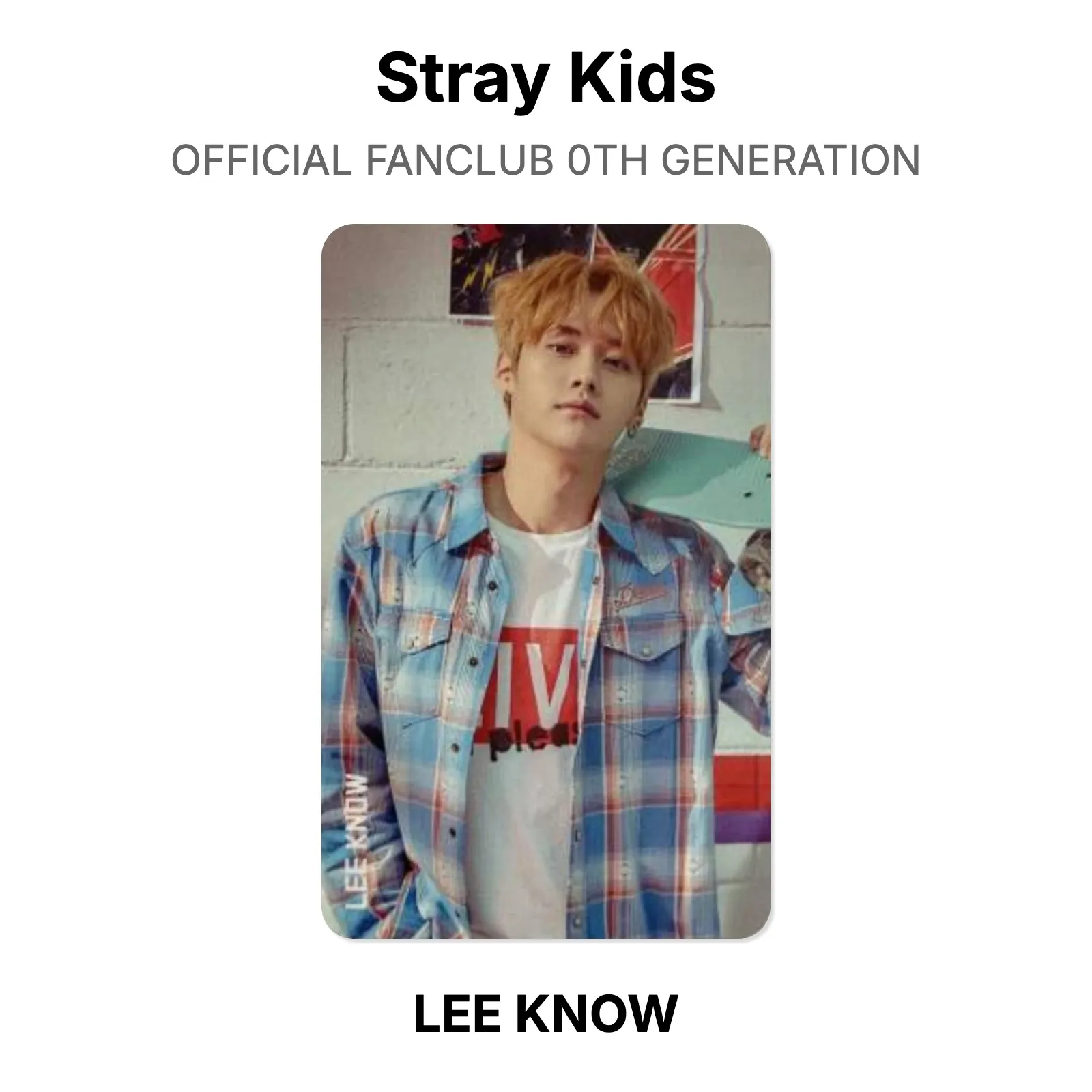 Stray Kids OFFICIAL FANCLUB 0TH GENERATION Photocard KPOP Special
