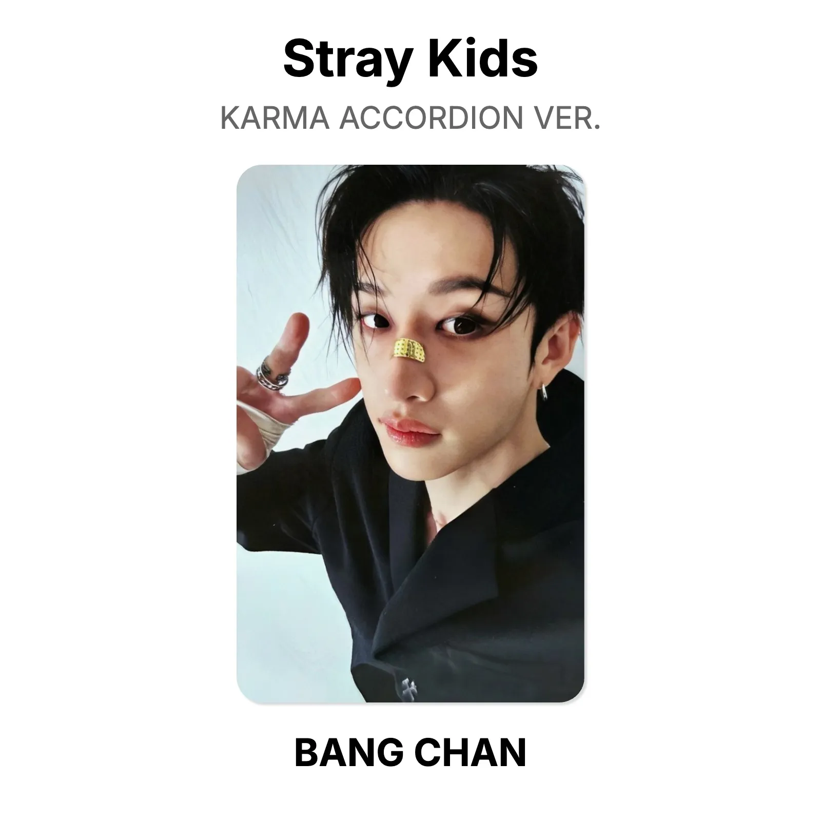 Stray Kids KARMA ACCORDION VER. Official Photocard KPOP Special Gift