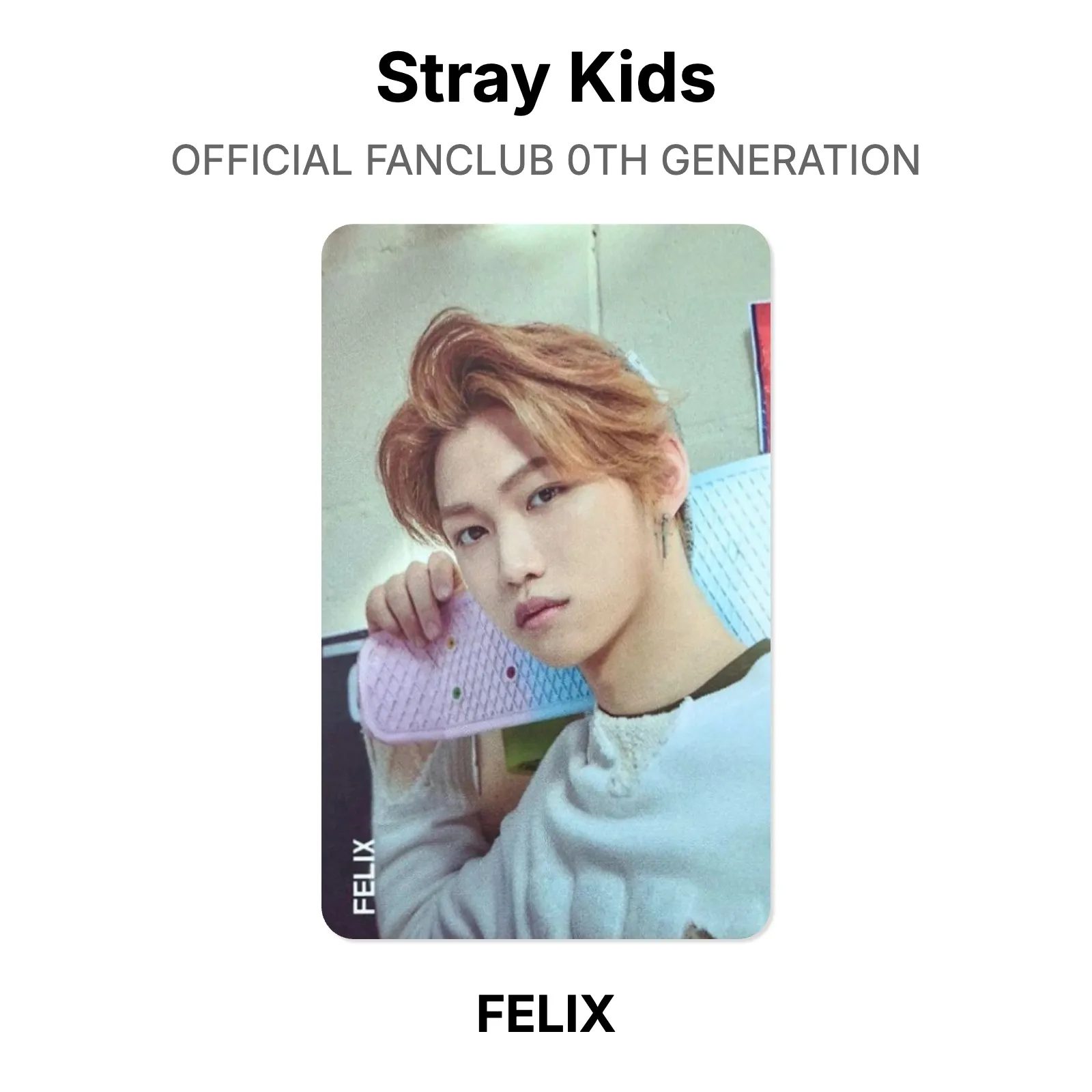 Stray Kids OFFICIAL FANCLUB 0TH GENERATION Photocard KPOP Special