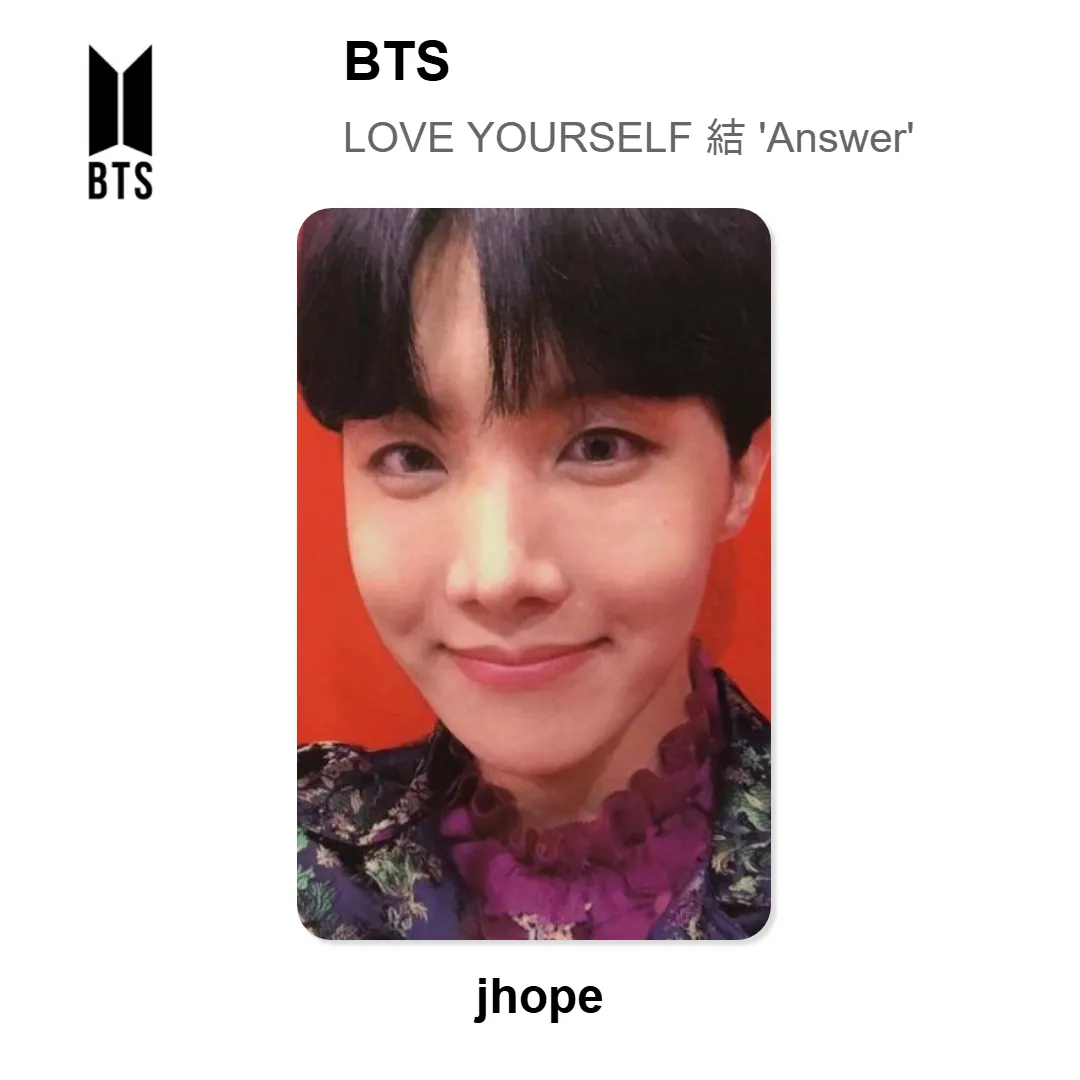 BTS LOVE YOURSELF 結 'Answer' Official Photocard KPOP Special Gift
