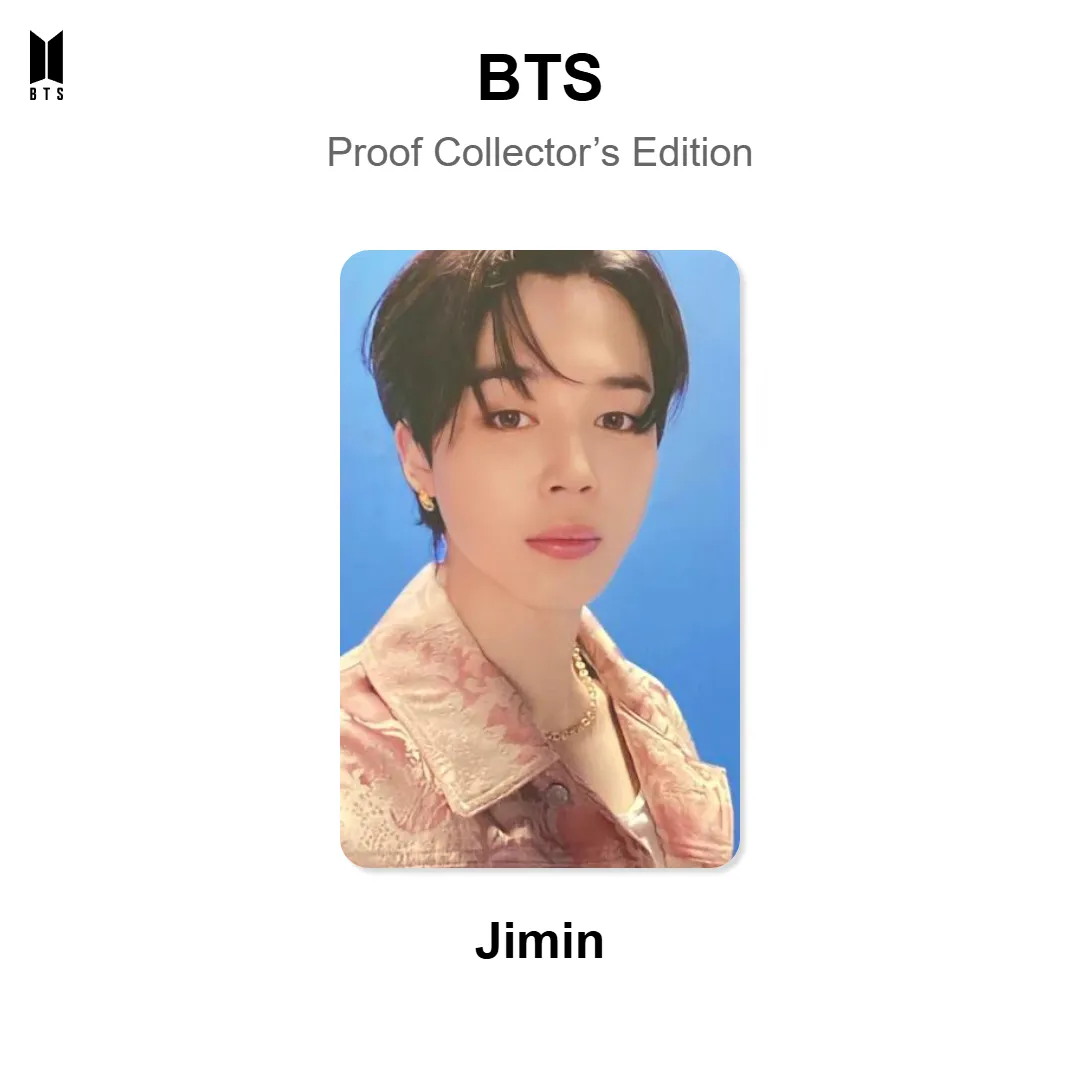 BTS Proof Collector’s Edition Official Photocard KPOP Special Gift | eBay