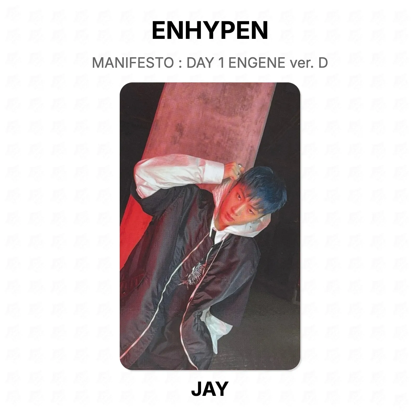 ENHYPEN MANIFESTO : DAY 1 ENGENE ver. D Official Photocard KPOP Special Gift