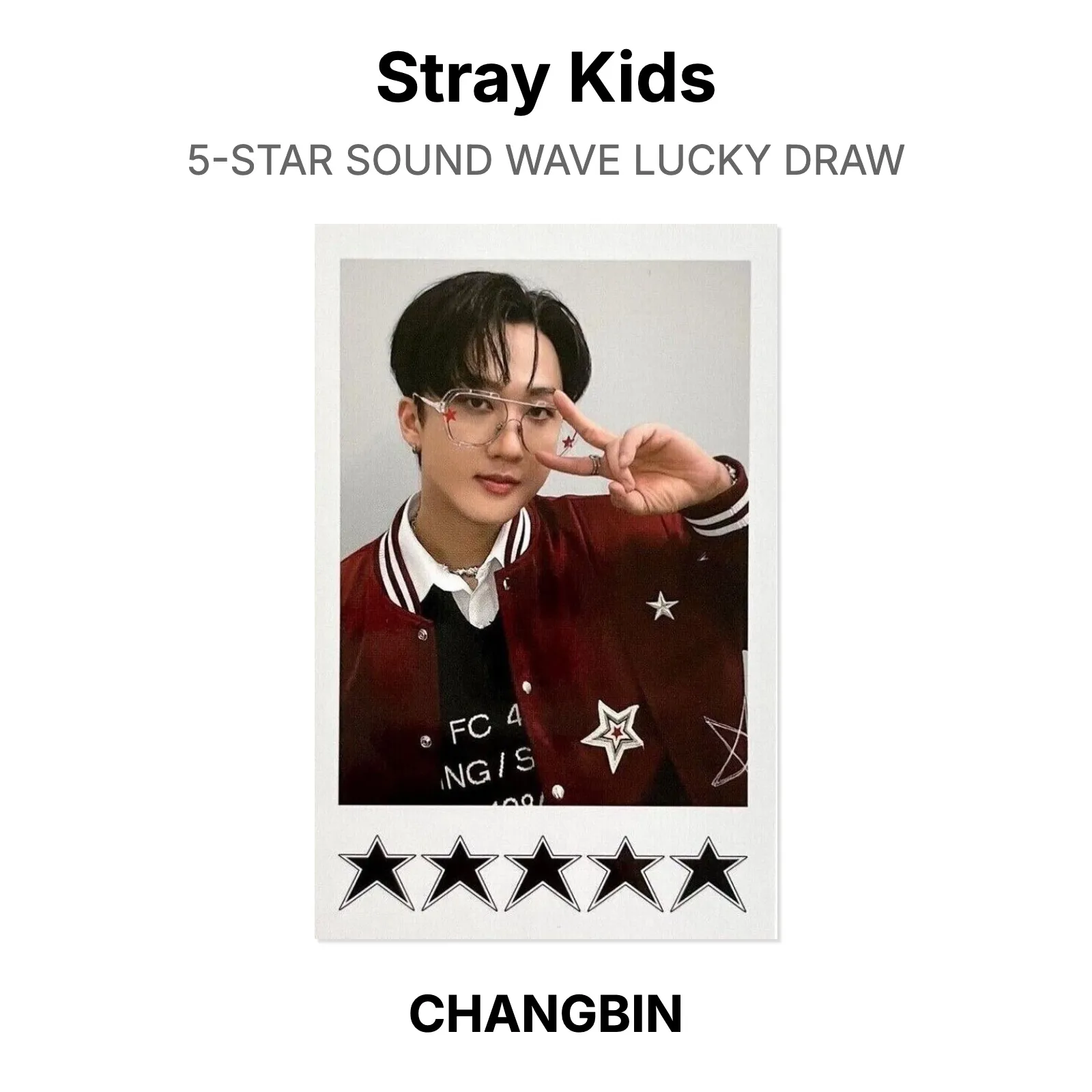 Stray Kids 5-STAR SOUND WAVE LUCKY DRAW Official Photocard KPOP