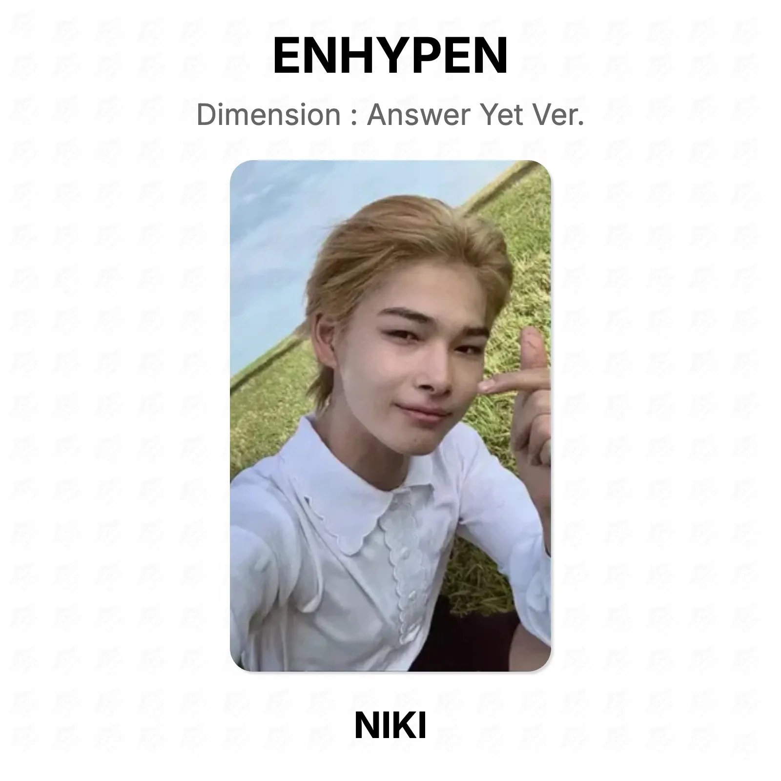 ENHYPEN Dimension : Answer Yet Ver. Official Photocard KPOP Special Gift