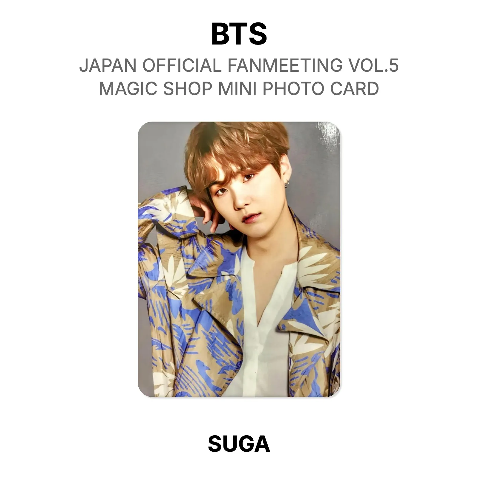BTS JAPAN OFFICIAL FANMEETING VOL.5 MAGIC SHOP MINI PHOTO CARD