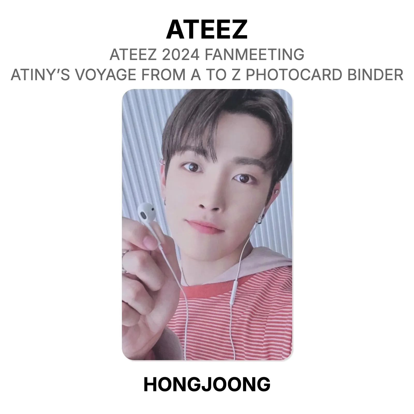 ATEEZ ATEEZ 2024 FANMEETING ATINY'S VOYAGE FROM A TO Z PHOTOCARD