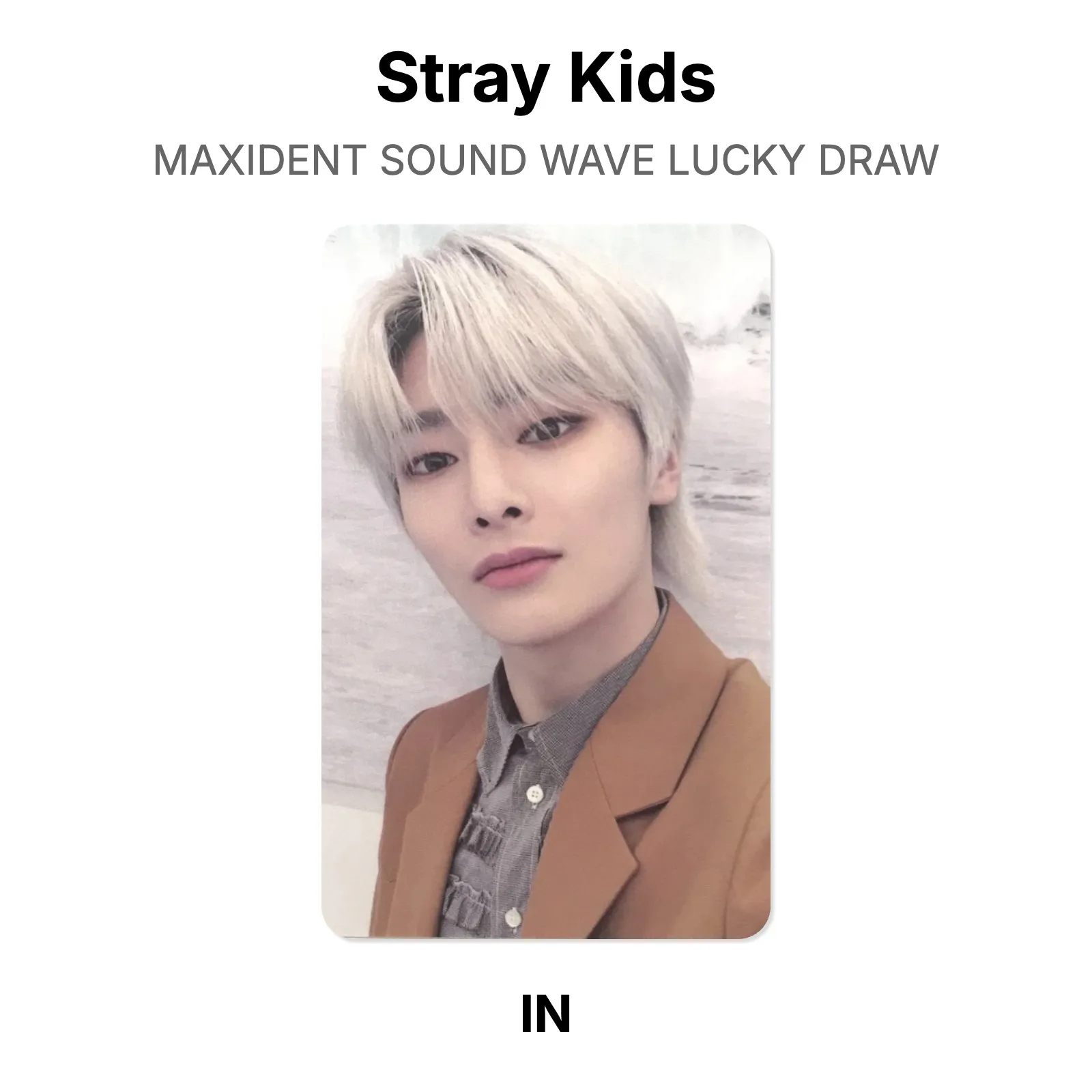 Stray Kids MAXIDENT SOUND WAVE LUCKY DRAW Official Photocard KPOP