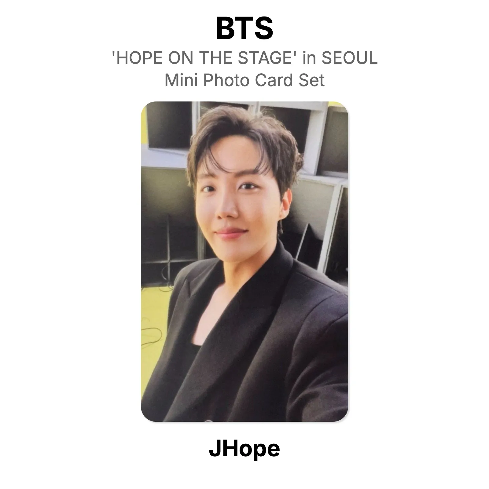 BTS j-hope Tour ‘HOPE ON THE STAGE’ in SEOUL Mini Photo Card Set Special Gift