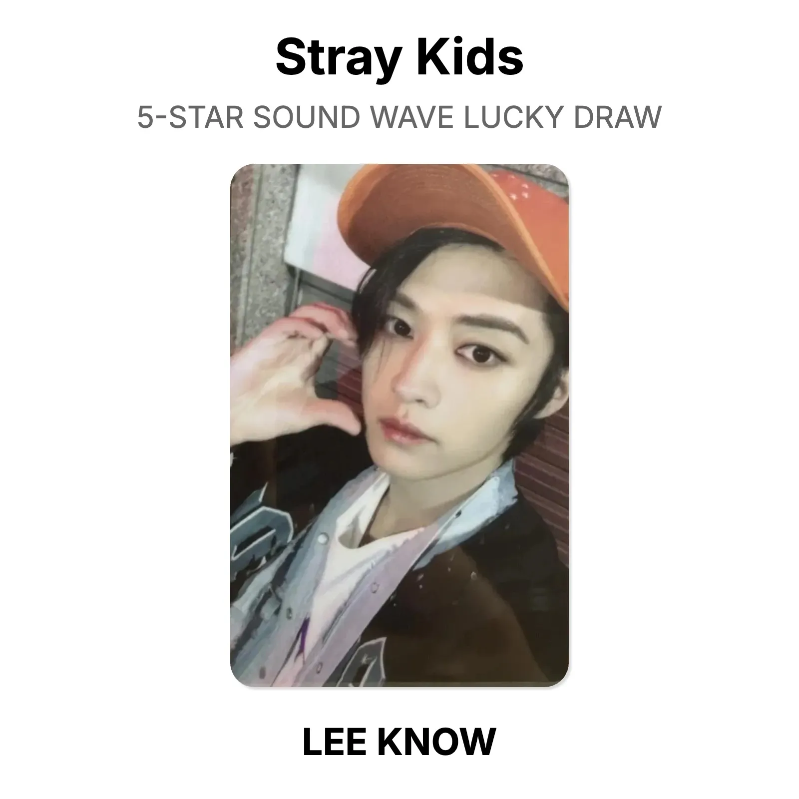 Stray Kids 5-STAR SOUND WAVE LUCKY DRAW Official Photocard KPOP