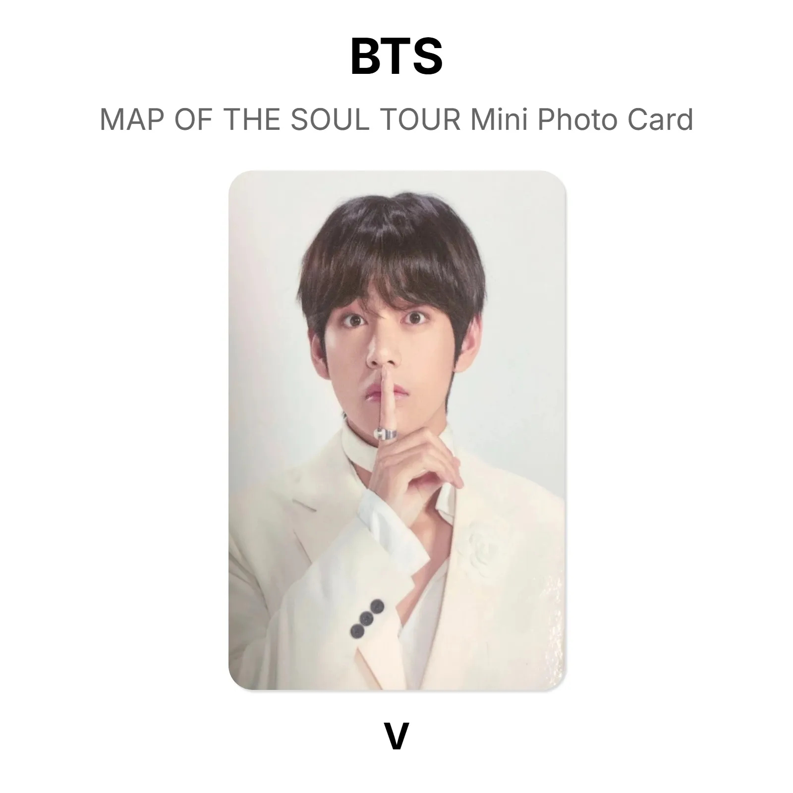 BTS MAP OF THE SOUL TOUR Mini Photo Card Official Photocard KPOP