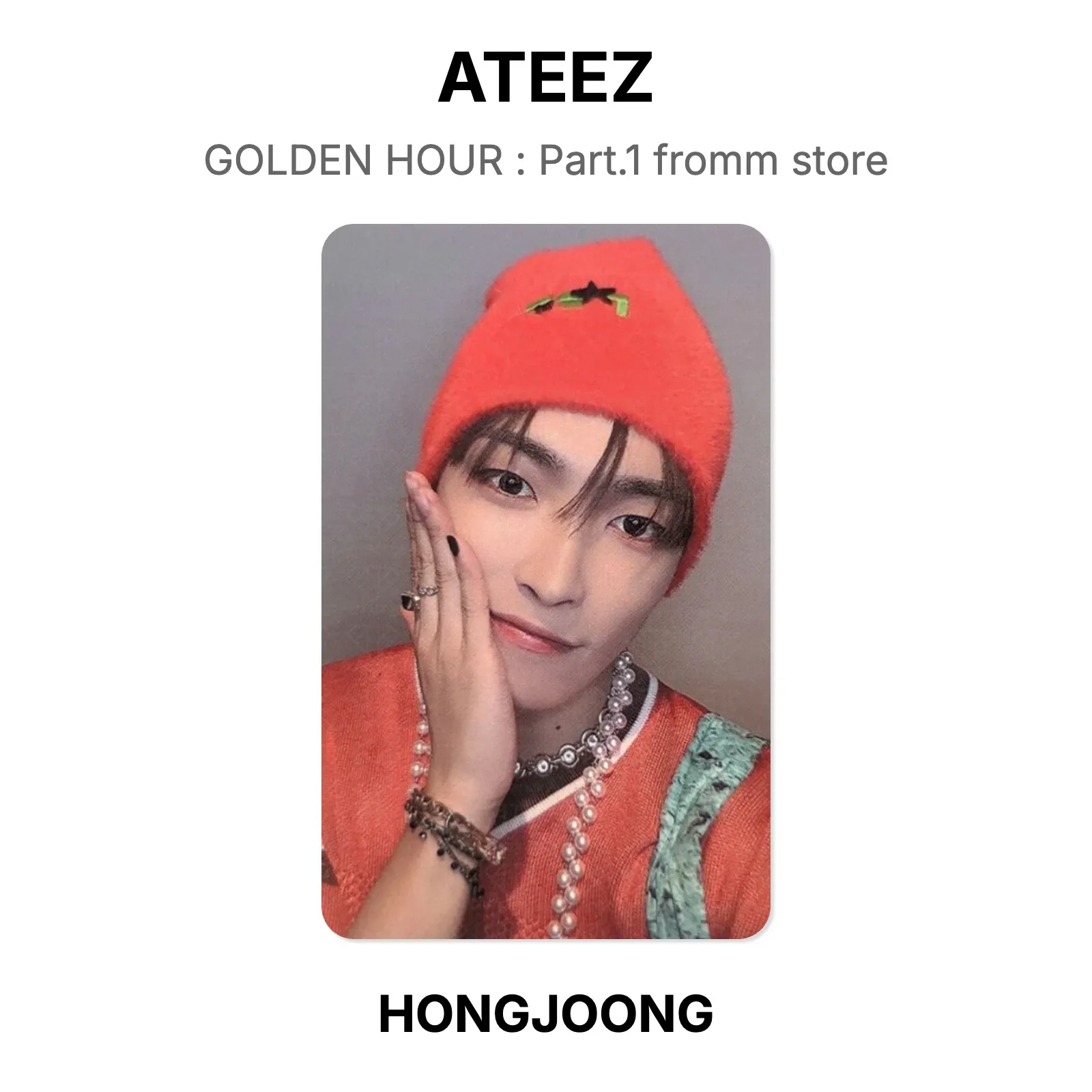 ATEEZ GOLDEN HOUR : Part.1 fromm store Official Photocard KPOP