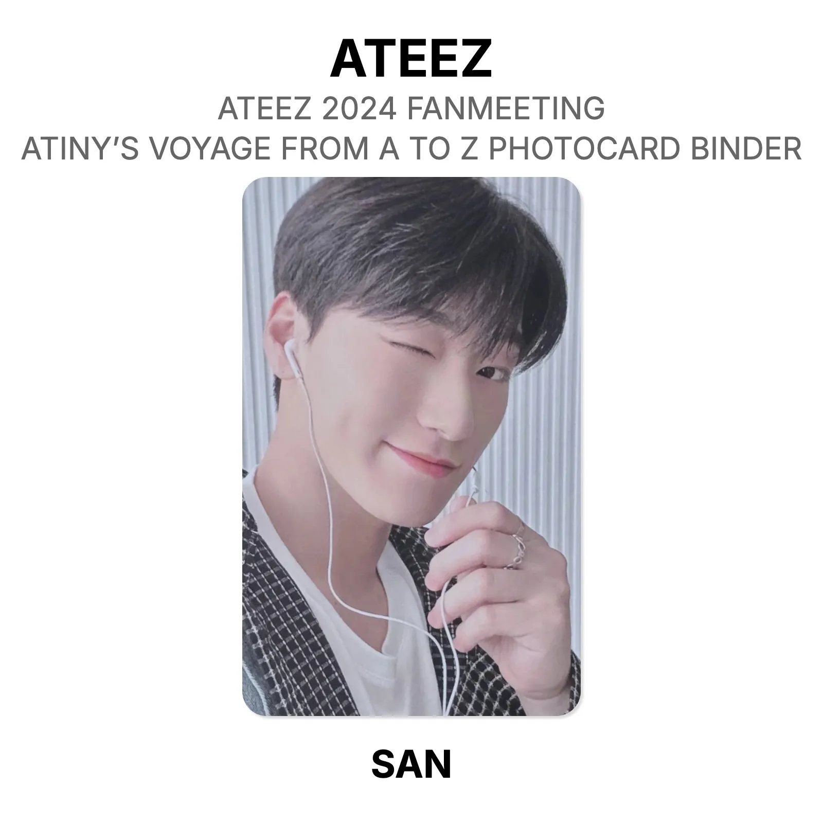 ATEEZ ATEEZ 2024 FANMEETING ATINY'S VOYAGE FROM A TO Z PHOTOCARD