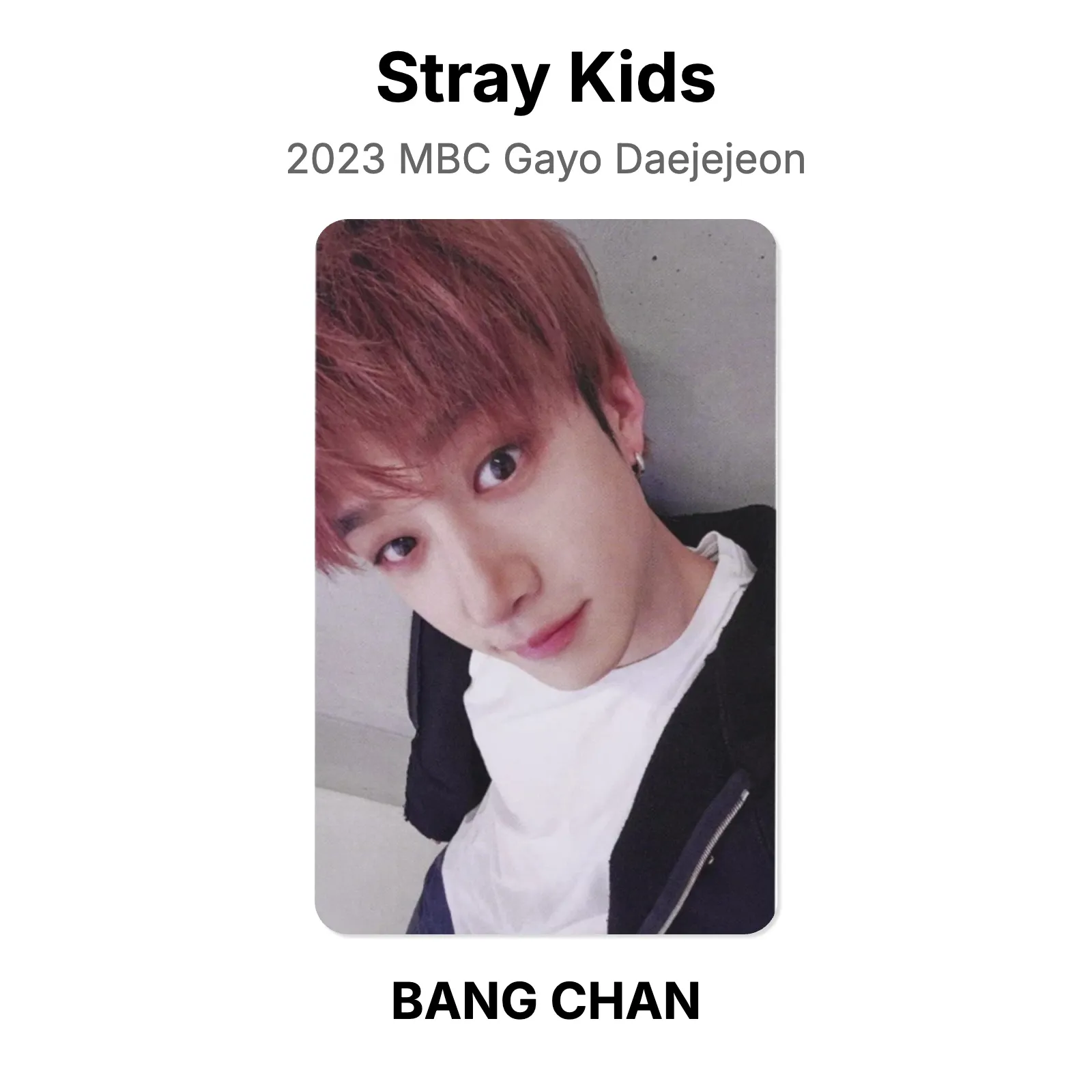 Stray Kids 2023 MBC Gayo Daejejeon Official Photocard KPOP Special Gift