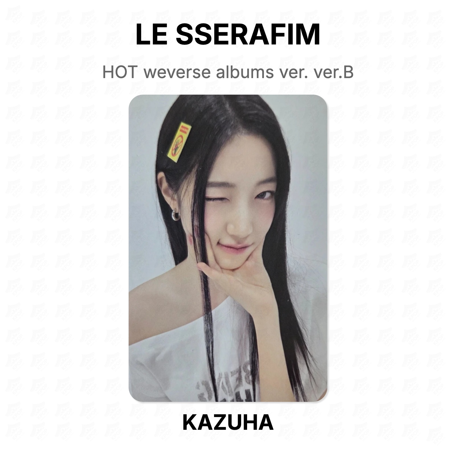 LE SSERAFIM HOT weverse albums ver. ver.B Official Photocard KPOP Special Gift