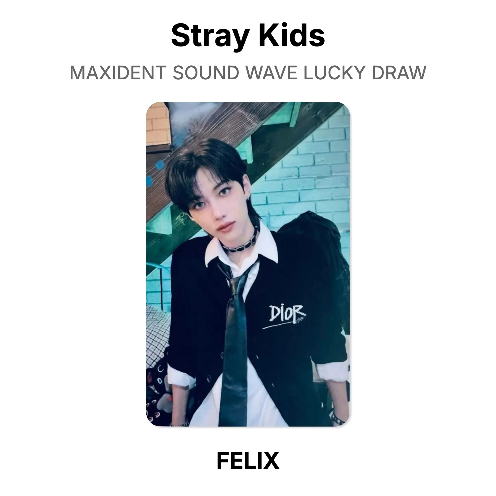 Stray Kids MAXIDENT SOUND WAVE LUCKY DRAW Official Photocard KPOP