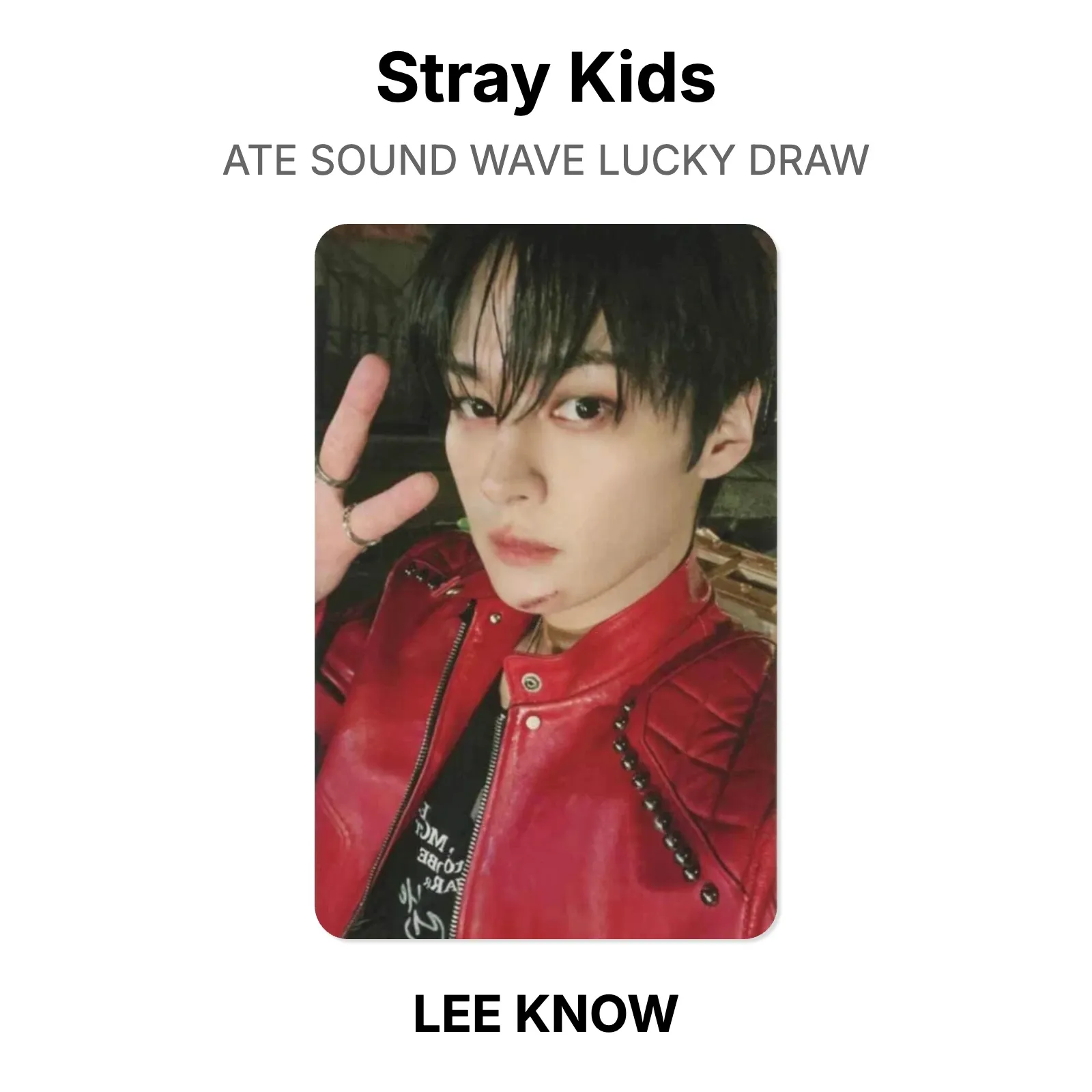 Stray Kids ATE SOUND WAVE LUCKY DRAW Official Photocard KPOP