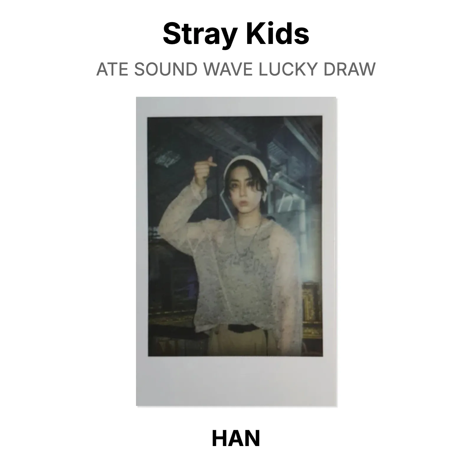 Stray Kids ATE SOUND WAVE LUCKY DRAW Official Photocard KPOP