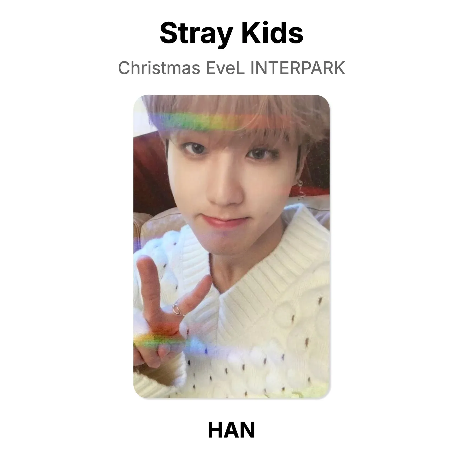 Stray Kids Christmas EveL INTERPARK Official Photocard KPOP