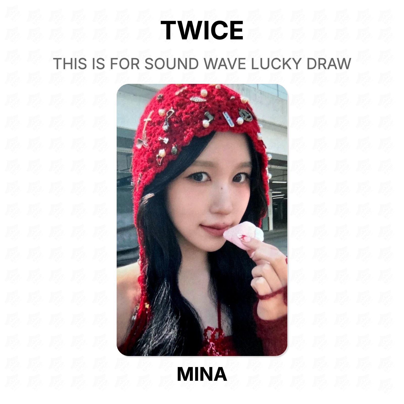 TWICE THIS IS FOR SOUND WAVE LUCKY DRAW Official Photocard KPOP Special Gift