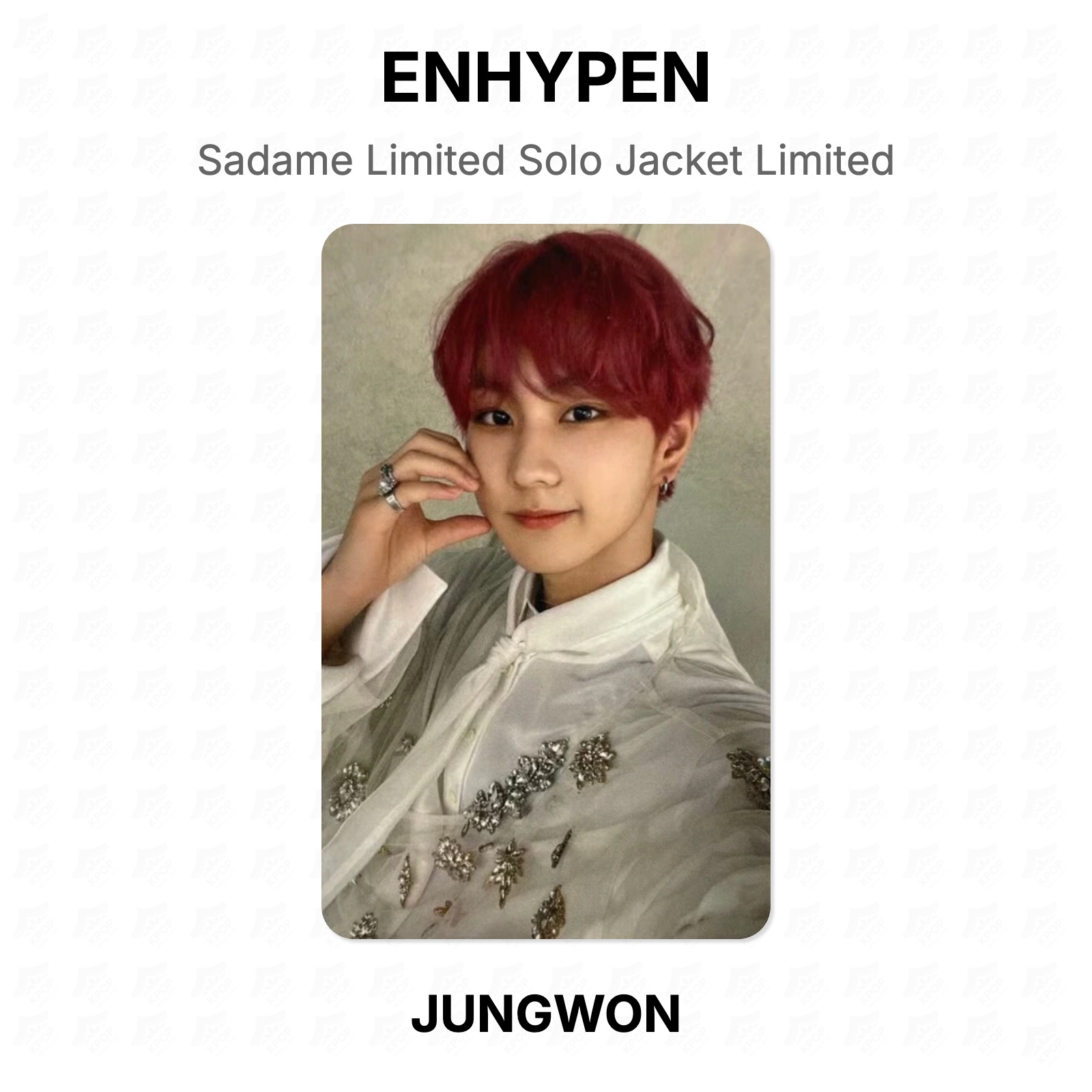 ENHYPEN Sadame Limited Solo Jacket Limited Official Photocard KPOP Special Gift