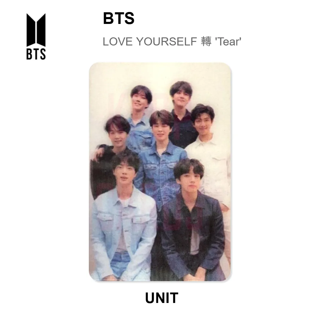 BTS LOVE YOURSELF 轉 'Tear' Official Photocard KPOP Special Gift