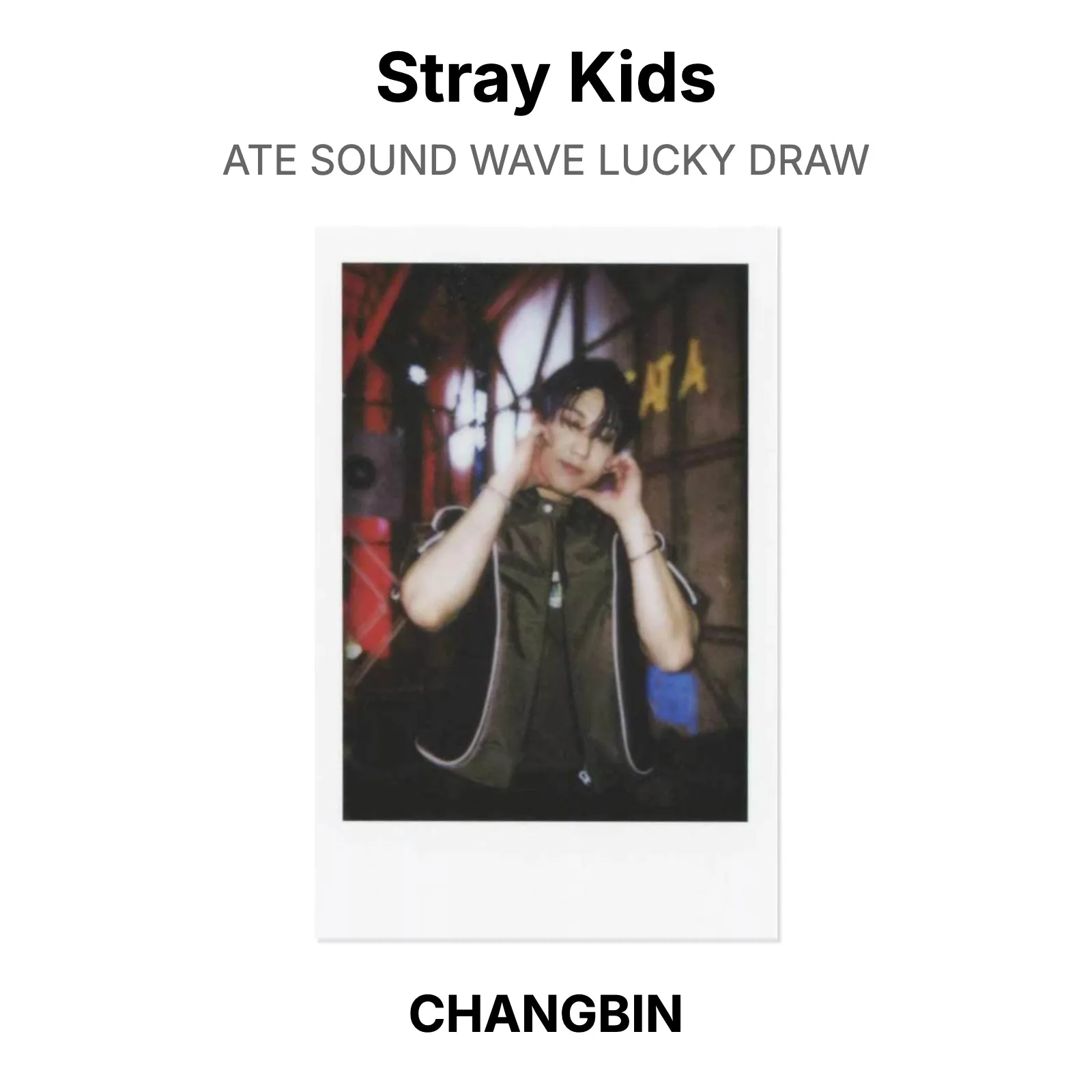 Stray Kids ATE SOUND WAVE LUCKY DRAW Official Photocard KPOP