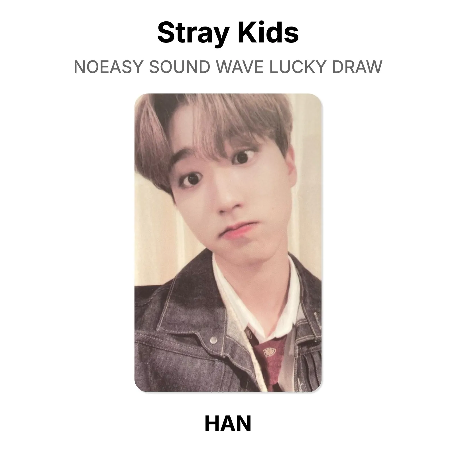 Stray Kids NOEASY SOUND WAVE LUCKY DRAW Official Photocard KPOP