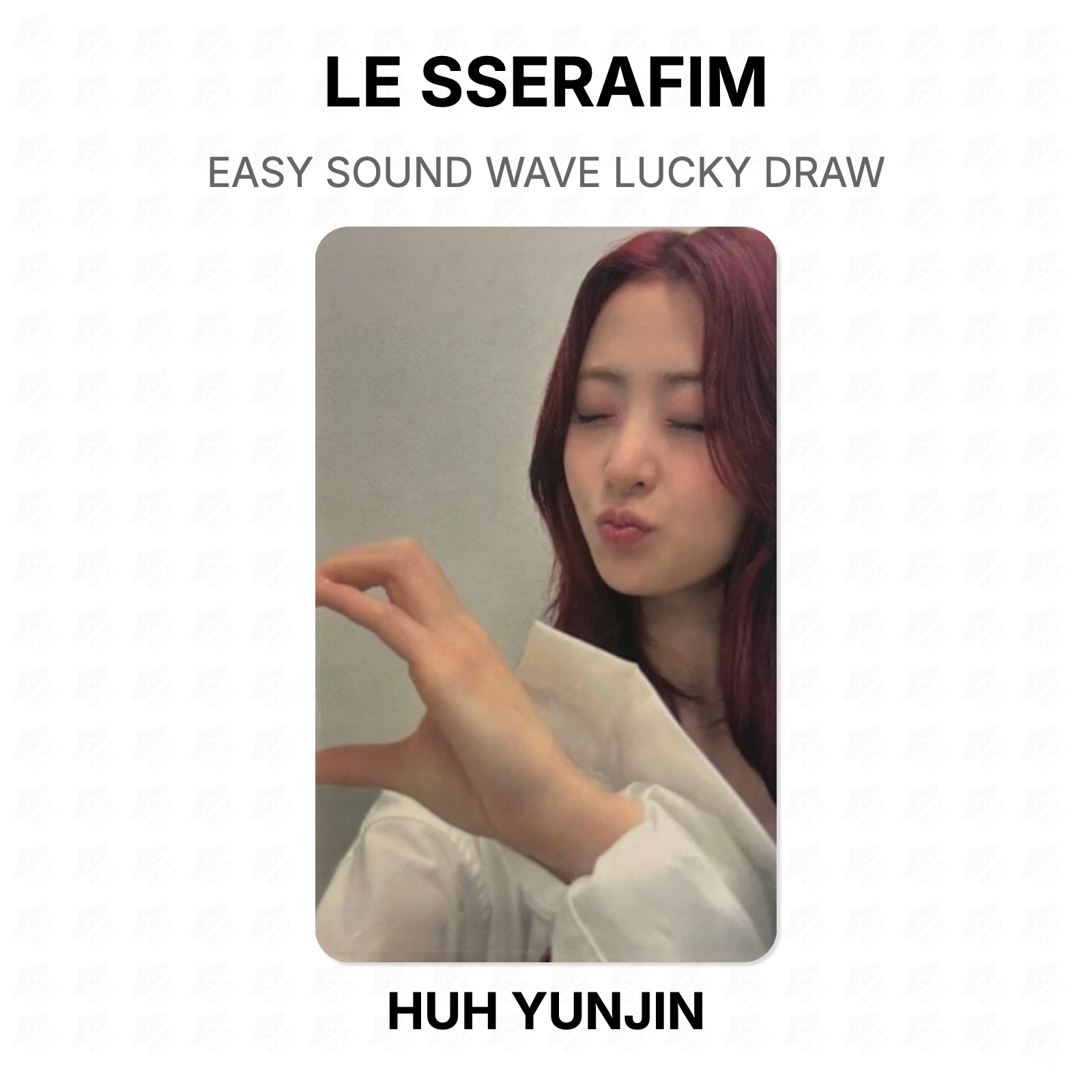 LE SSERAFIM EASY SOUND WAVE LUCKY DRAW Official Photocard KPOP Special Gift