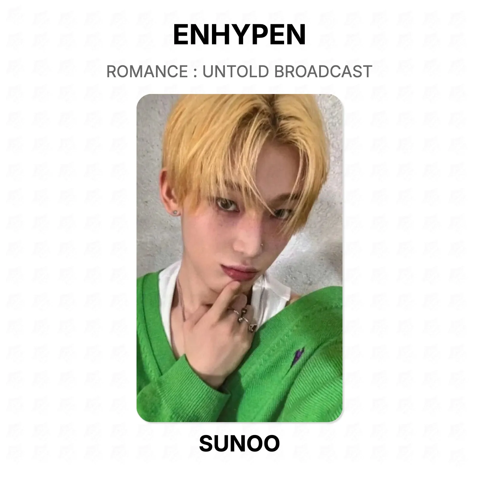 ENHYPEN ROMANCE : UNTOLD BROADCAST Official Photocard KPOP Special Gift